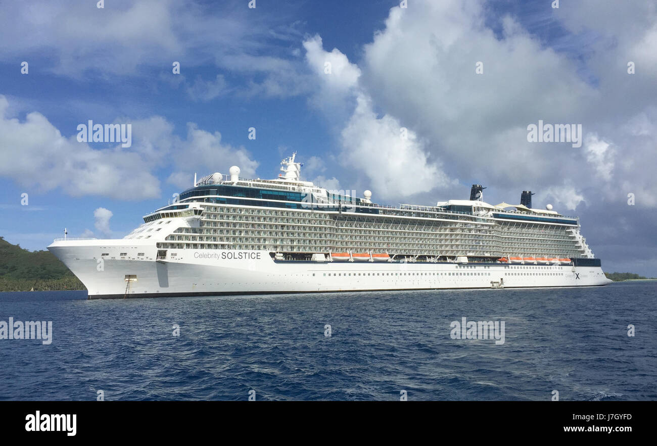 CELEBRITY SOLSTICE navire en 2017 exploité par la compagnie de croisière Royal Caribbean. Photo : Tony Gale Banque D'Images