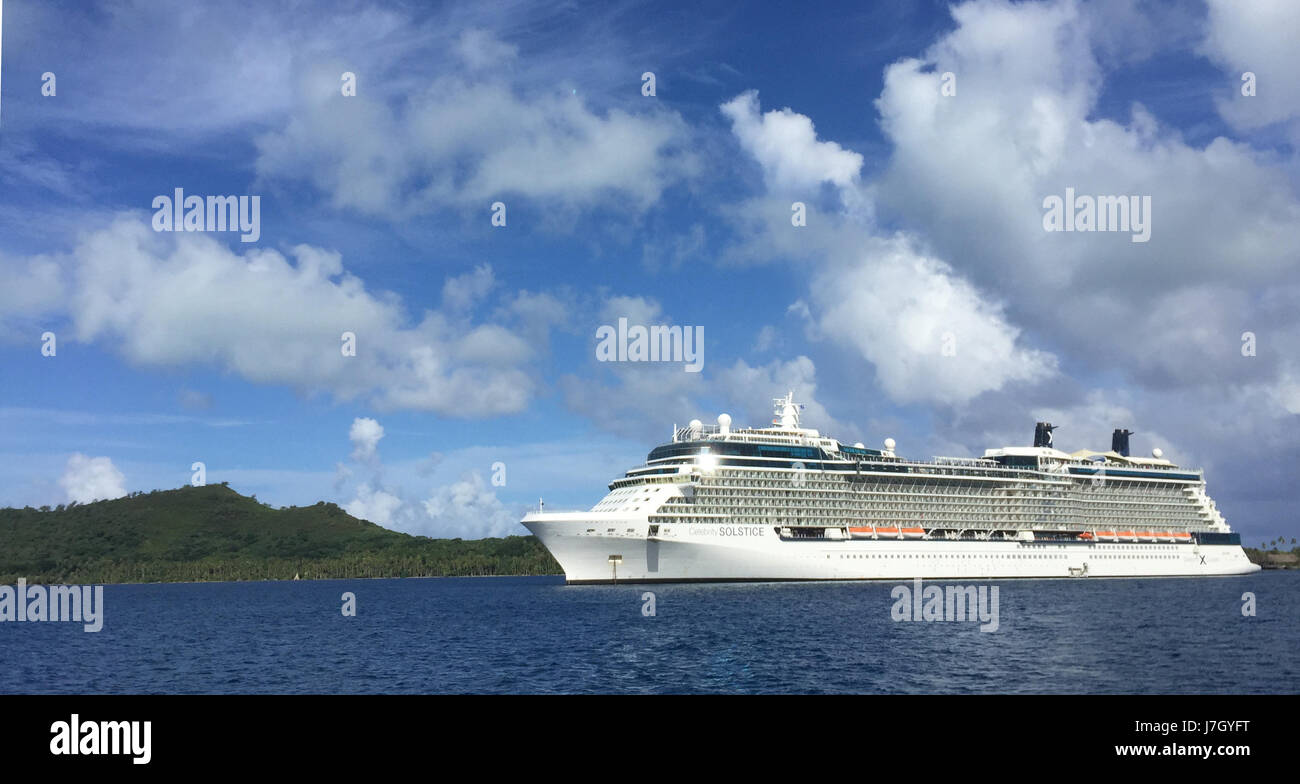 CELEBRITY SOLSTICE navire en 2017 exploité par la compagnie de croisière Royal Caribbean. Photo : Tony Gale Banque D'Images