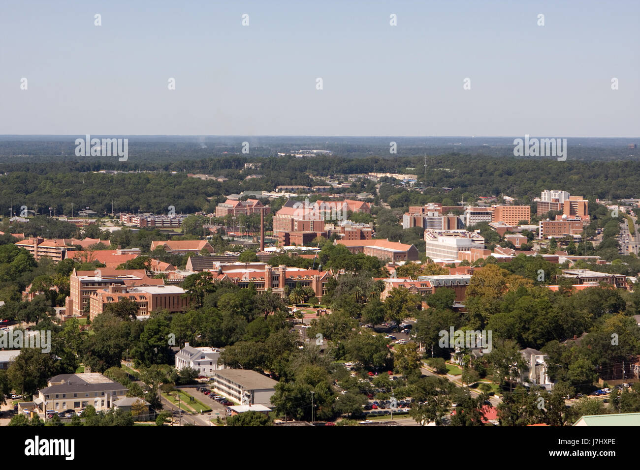 Ville Ville vue vue vue panoramique Vista outlook lookout antenne collège Banque D'Images