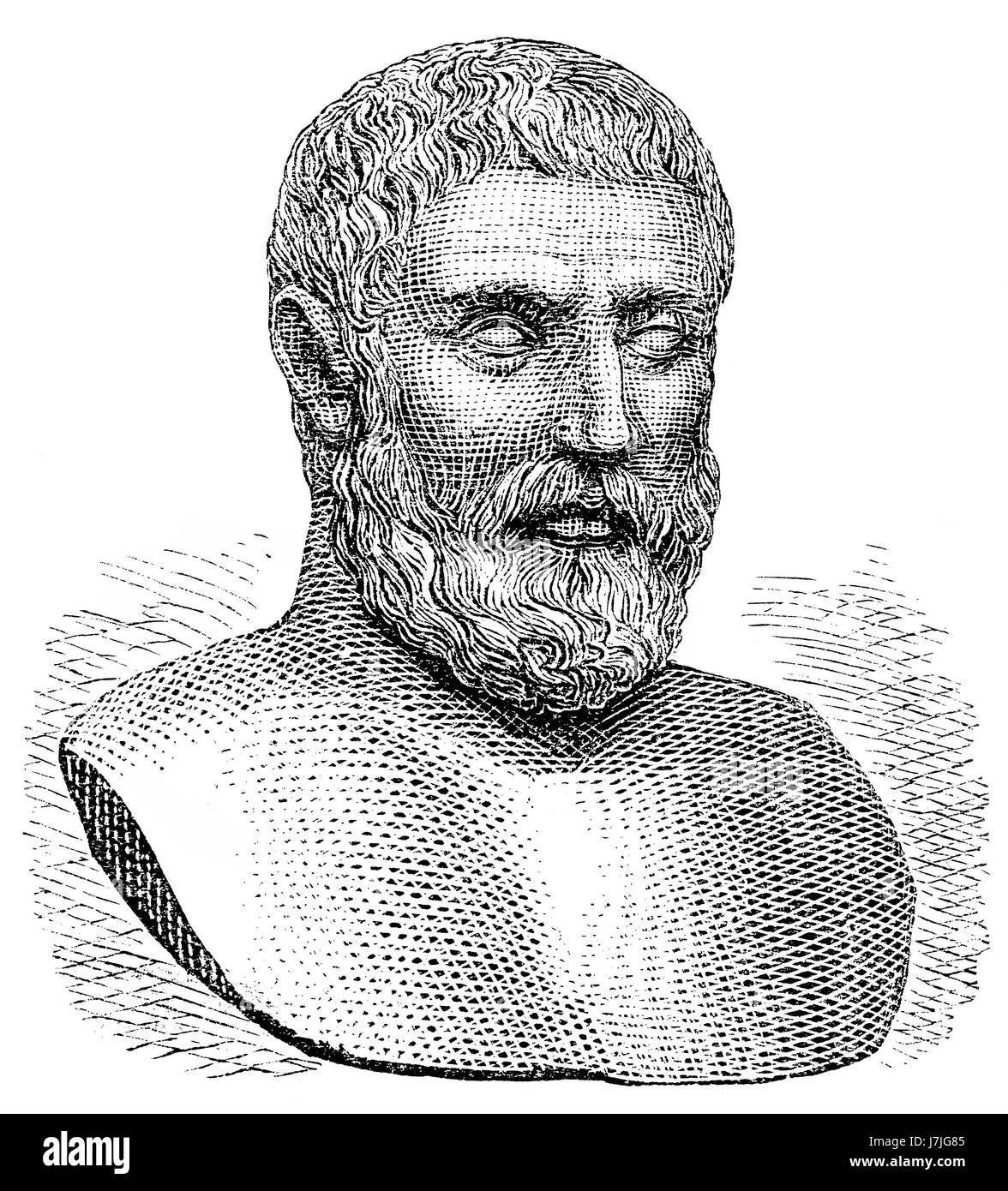 Periander, le tyran de Corinthe, l'un des sept sages de la Grèce antique Banque D'Images