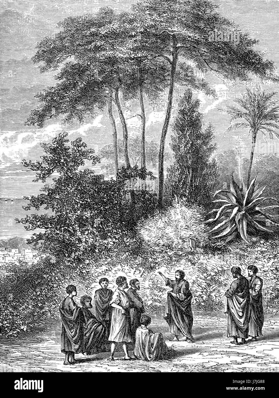 Pythagore de Samos, un philosophe, mathématicien grec ionien Banque D'Images