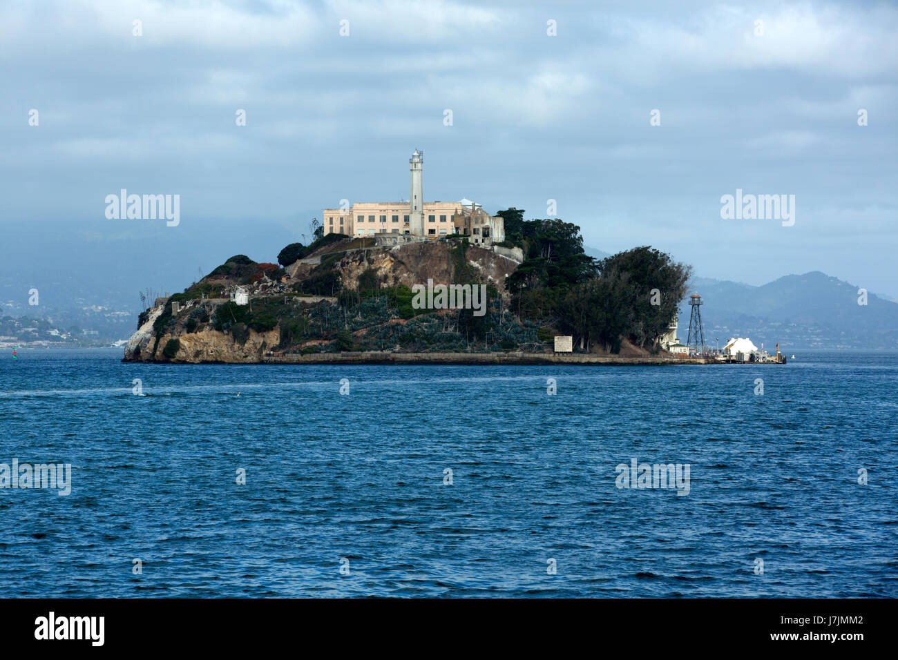 L'île-prison d'Alcatraz, San Francisco, Banque D'Images
