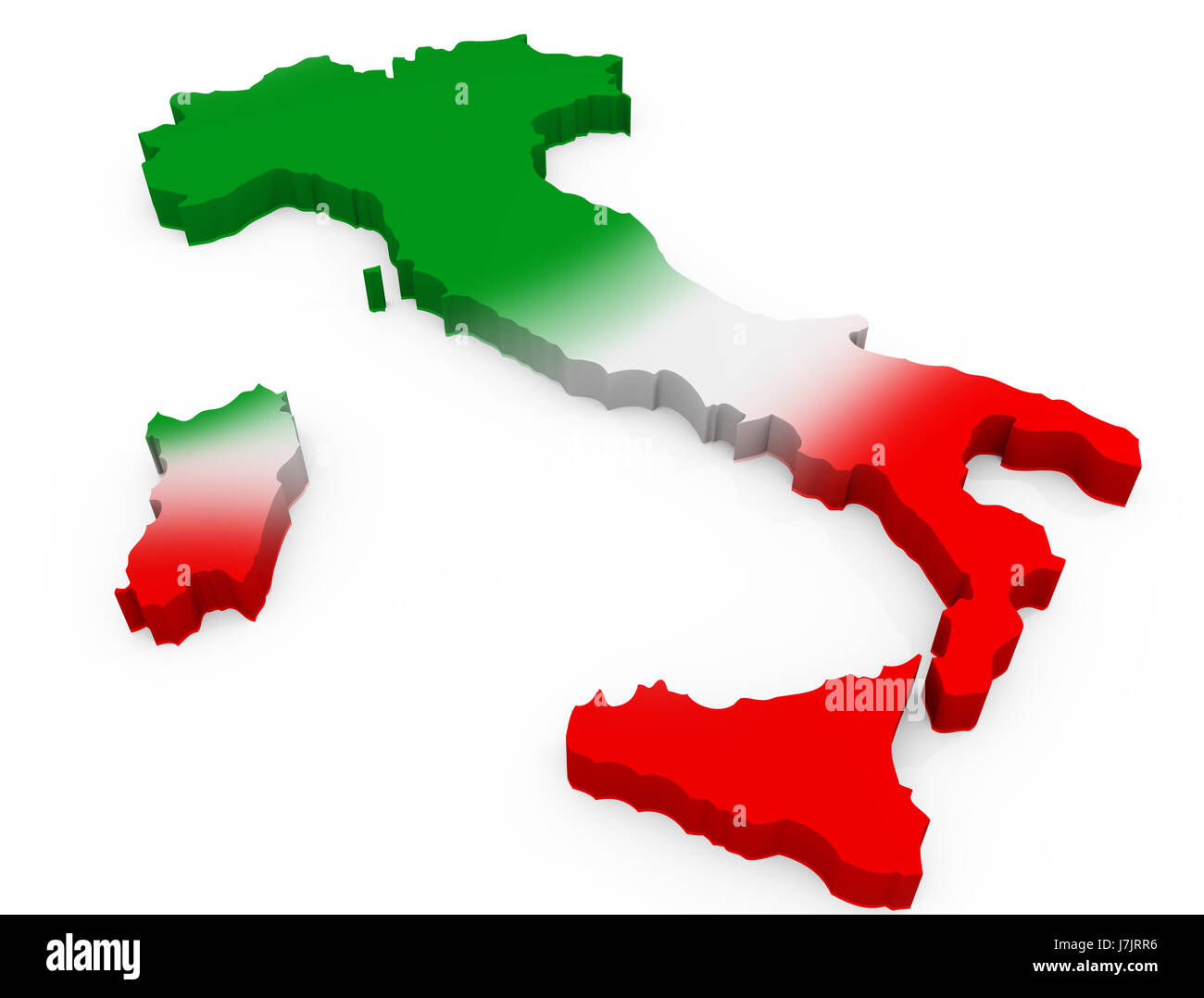 Européenne europe vierge de race blanche du drapeau italien mediterran globe planète terre Banque D'Images