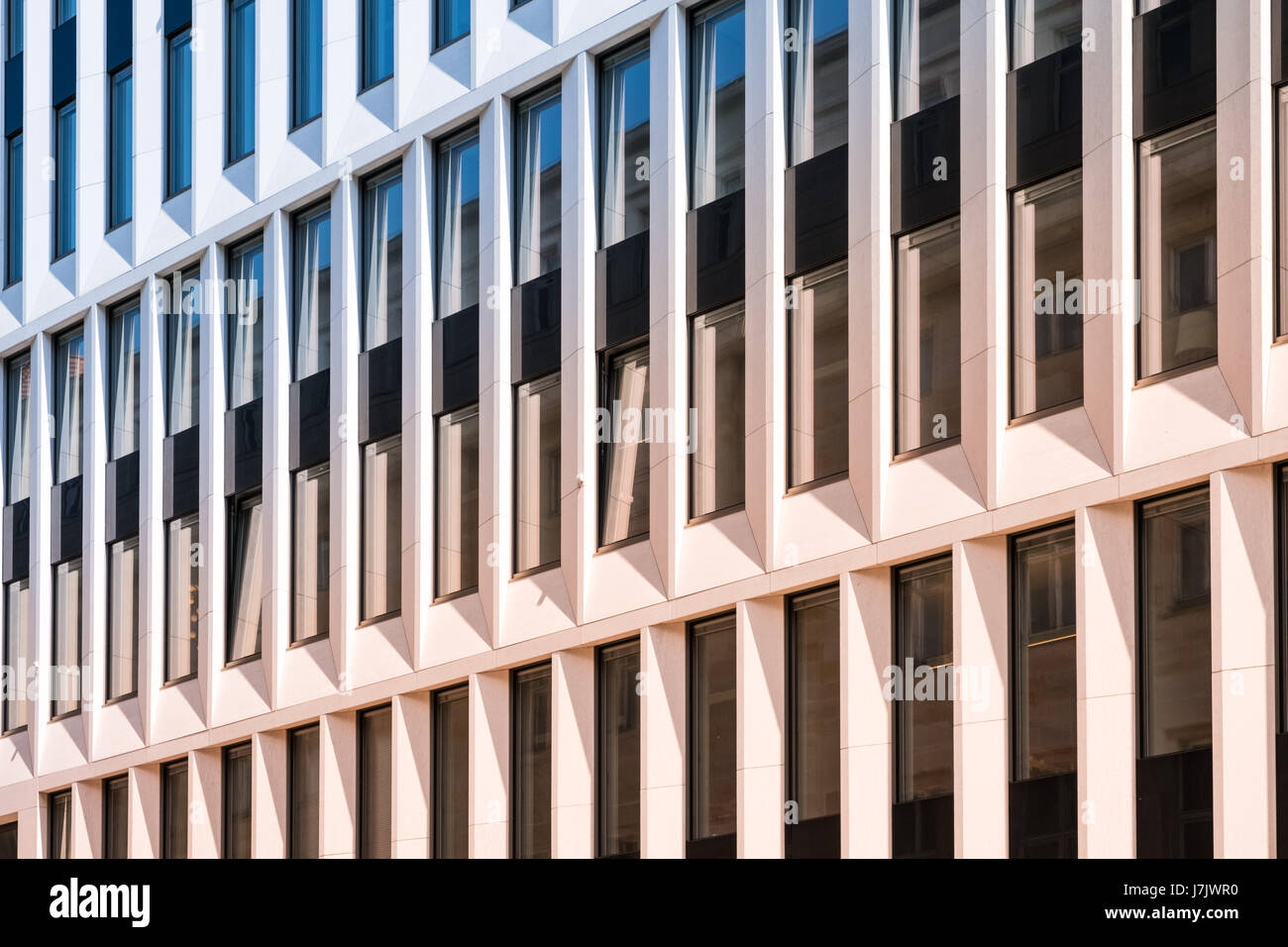 Bureau d'architecture moderne, la façade de l'immeuble - abstract pattern Banque D'Images