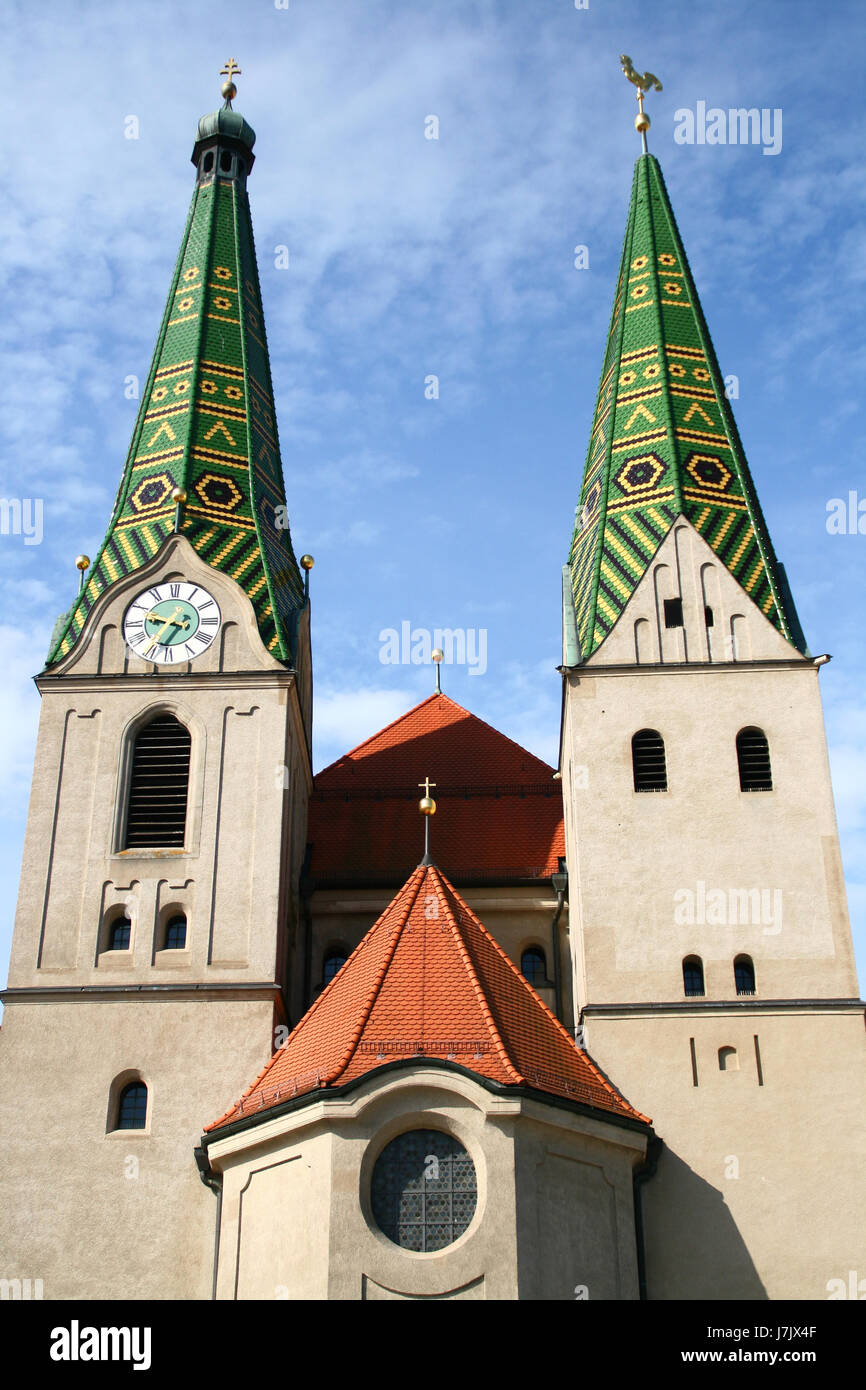 Réserve naturelle de clocher builder beilngries altmhltal église stadtpfarrkirche Banque D'Images