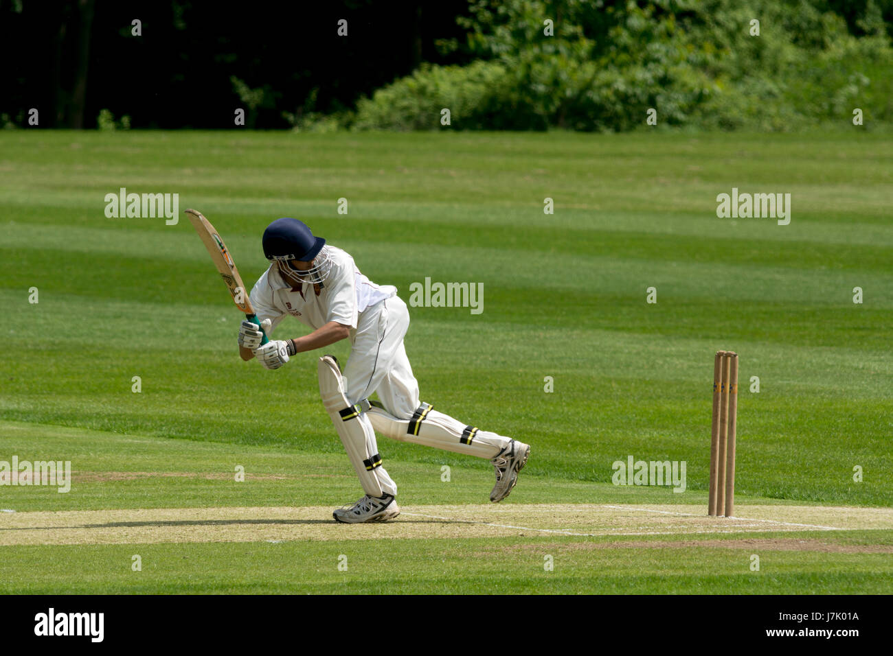 Le sport universitaire, UK - men's cricket Banque D'Images