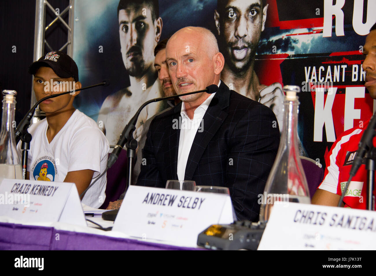 Entrez le Dragon Craig Kennedy v Matty Askin Andrew Selby v Cristofer Rosales Conférence de presse de Boxe Banque D'Images