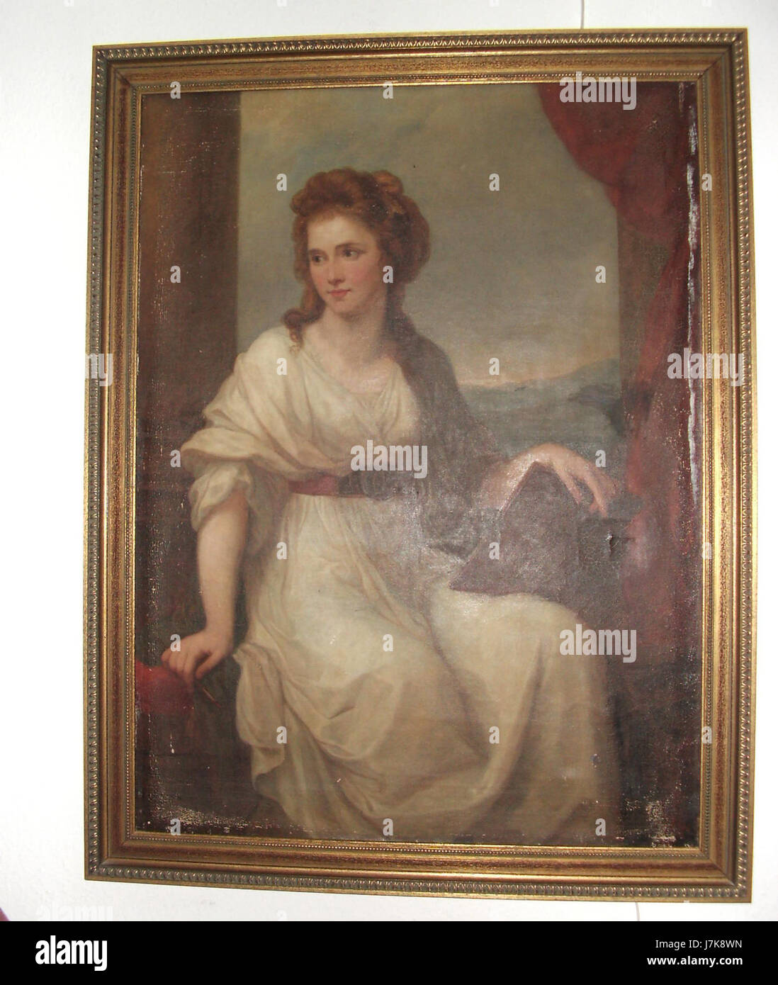 Angelika Kauffmann était une peintre suisse du XVIIIe siècle, connue pour son travail dans le style néoclassique et son rôle dans le développement des cadres européens Banque D'Images