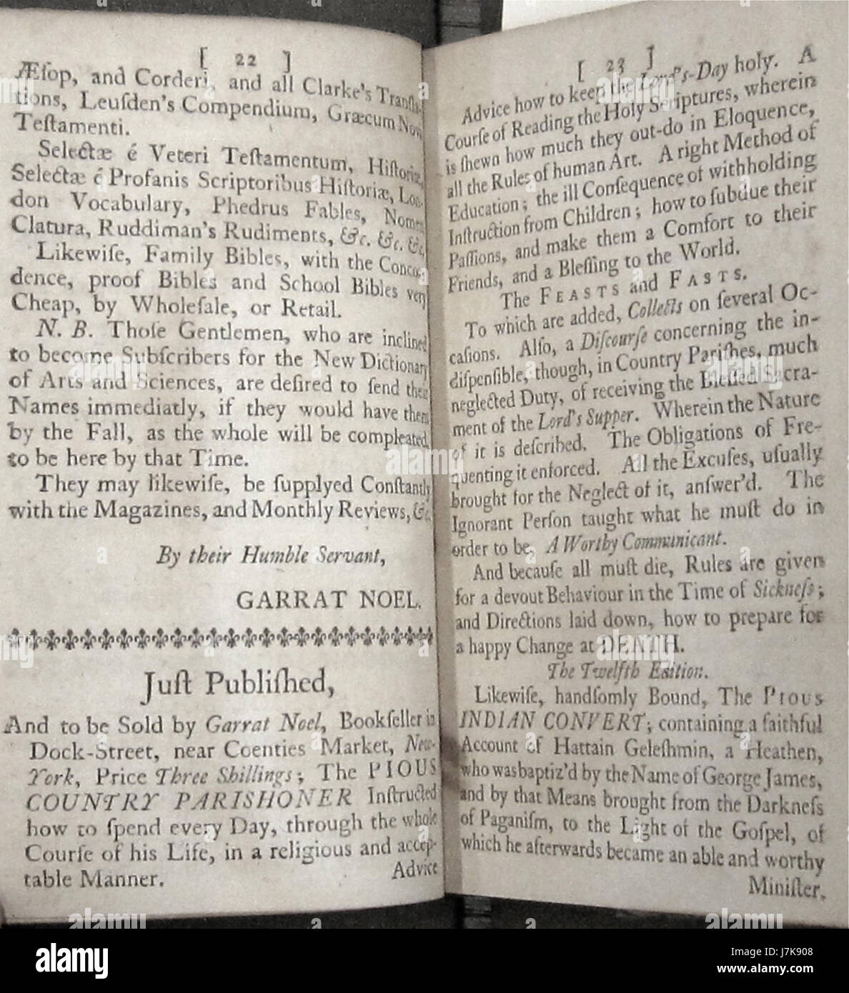 1755 GarratNoel BostonPublicLibrary NY p22 Banque D'Images