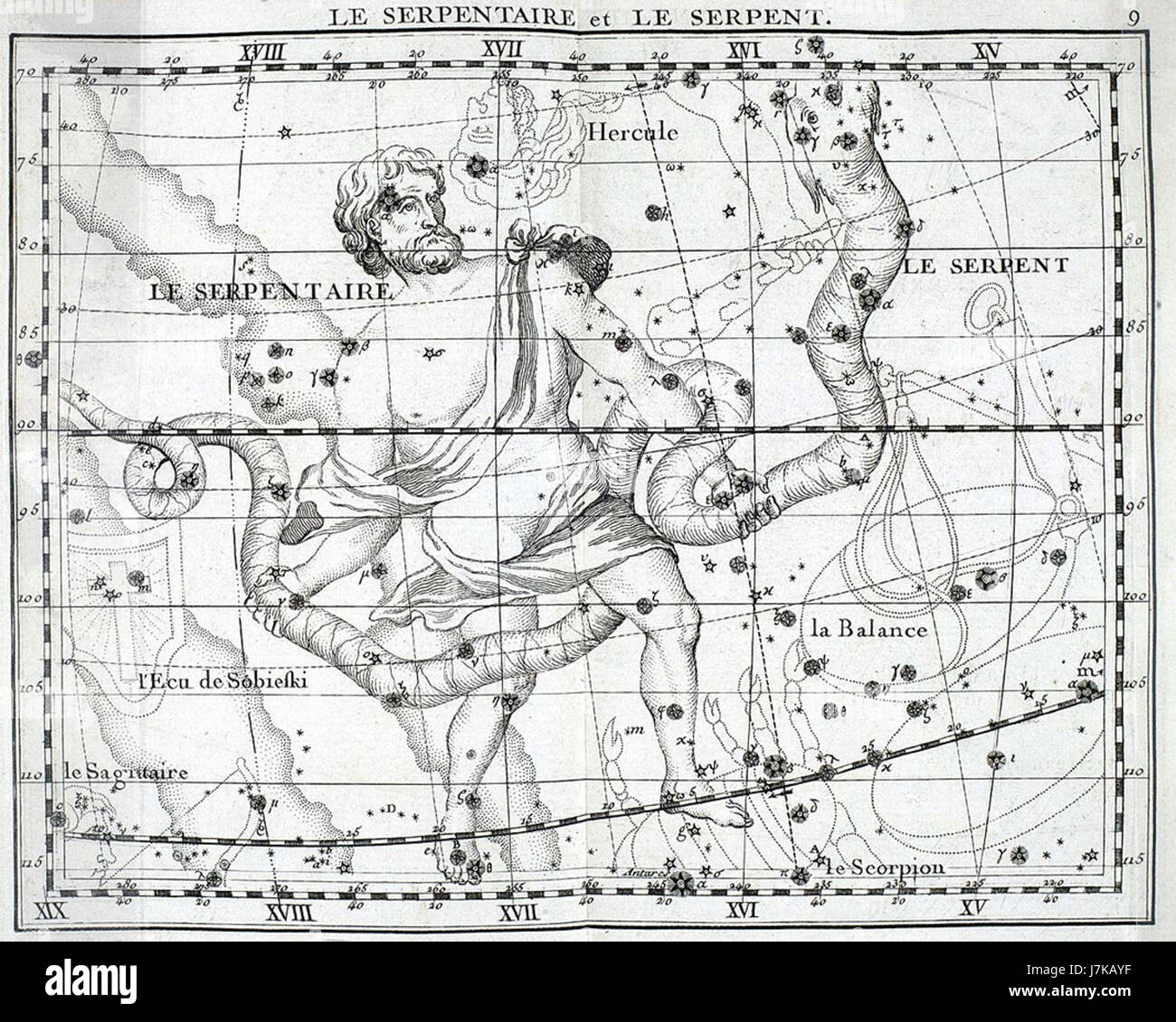 Atlas Coelestis 9 Banque D'Images