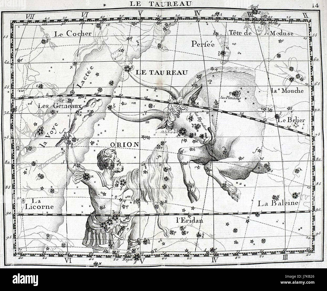 Atlas Coelestis 14 Banque D'Images