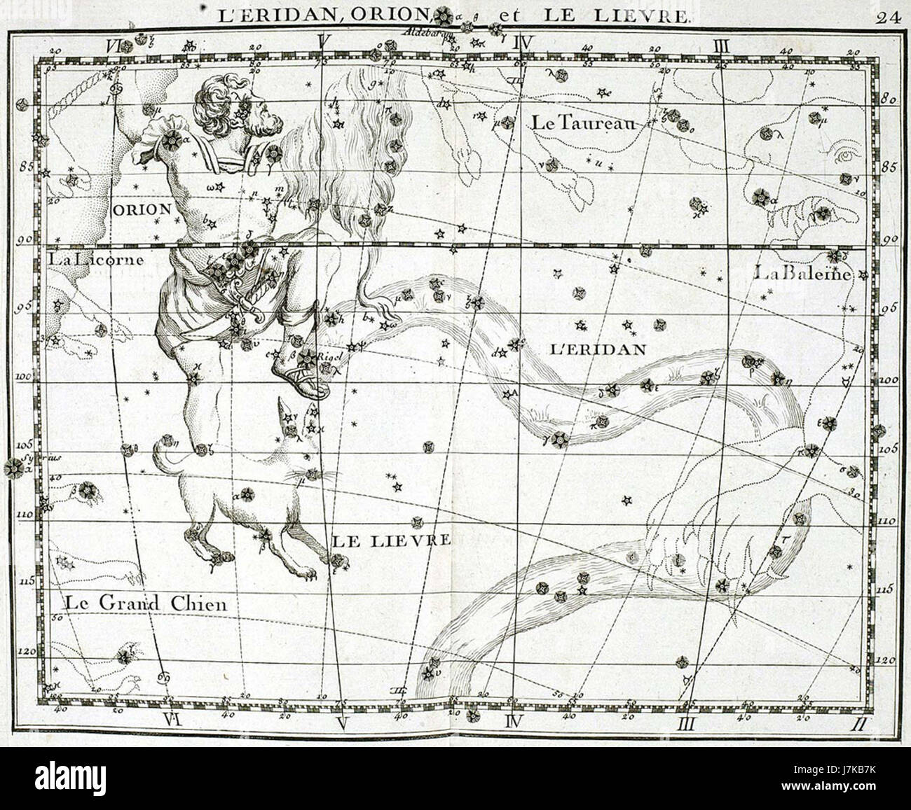 Atlas Coelestis 24 Banque D'Images
