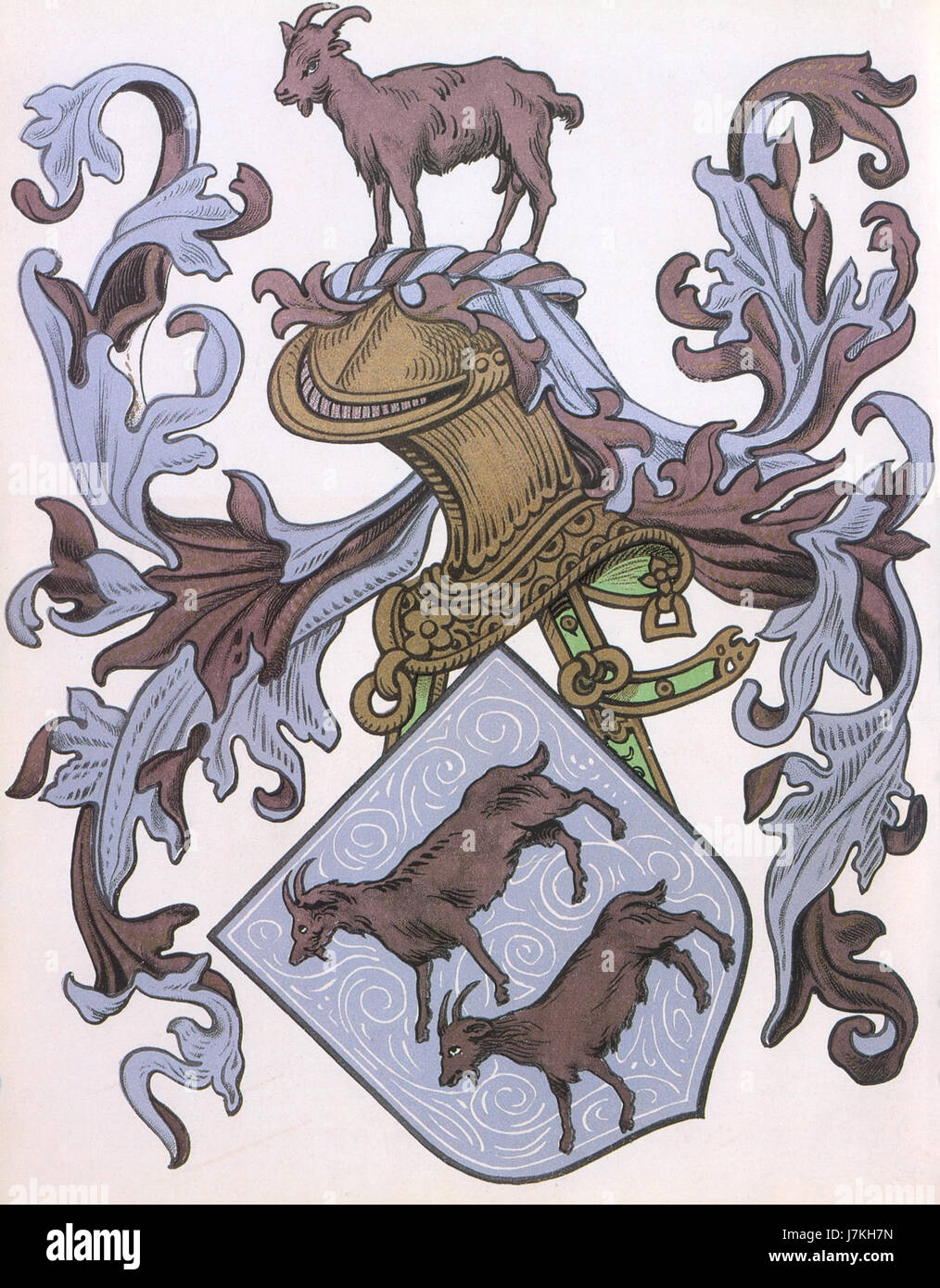 Armoiries de la famille Cabral Banque D'Images