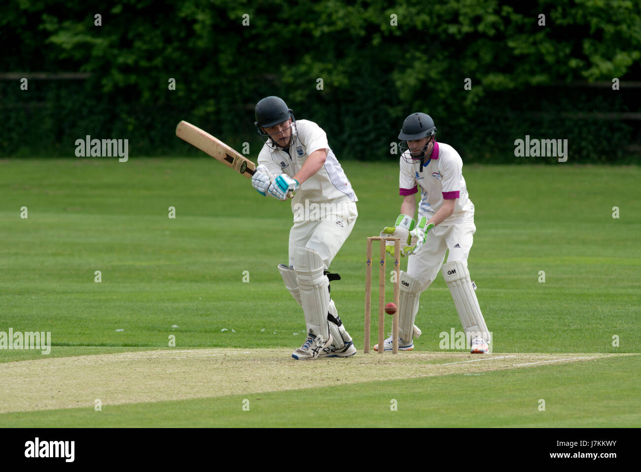 Le sport universitaire, UK - men's cricket Banque D'Images