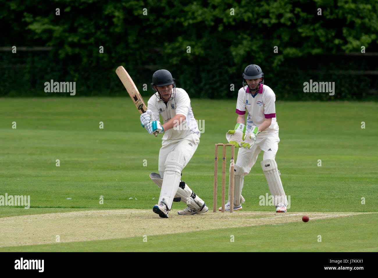 Le sport universitaire, UK - men's cricket Banque D'Images