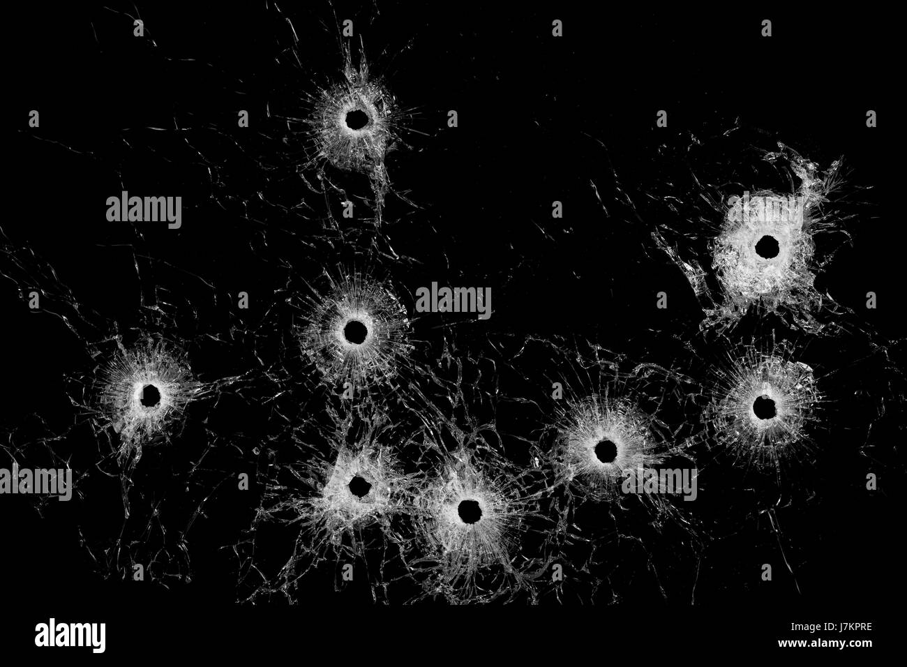 Calice en verre Tumbler basané jetblack noir deep black broken trou du crime Banque D'Images