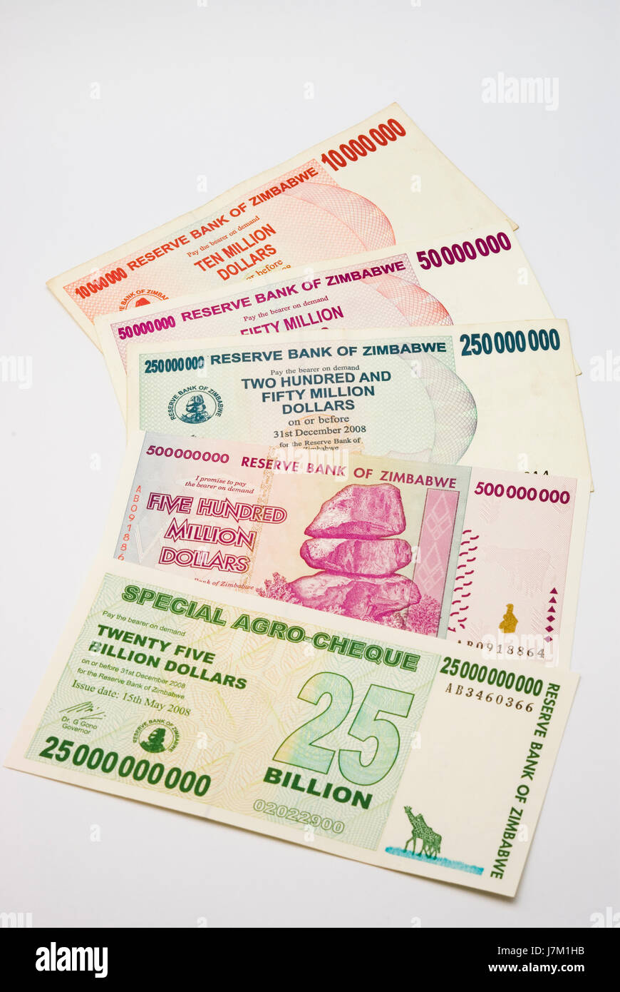 Billets de banque Zimbabwe Banque D'Images