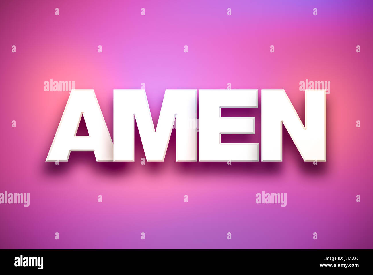 Le mot Amen concept écrit en caractères blancs sur un fond coloré Photo  Stock - Alamy