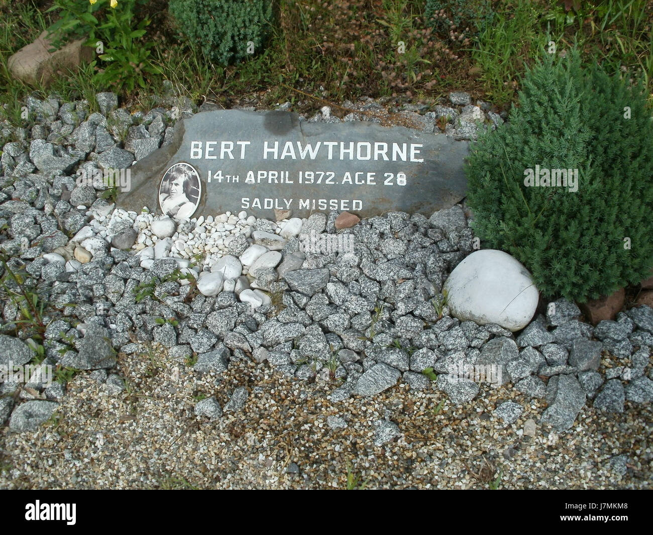 20110814Jim Clark Gedenkstein Hockenheim3 Banque D'Images