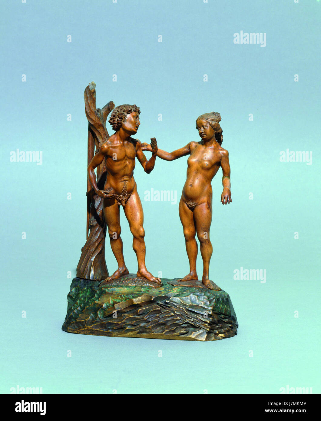 Adam et Eve du Cabinet Amerbach HMB 1870 942 c1564 Banque D'Images