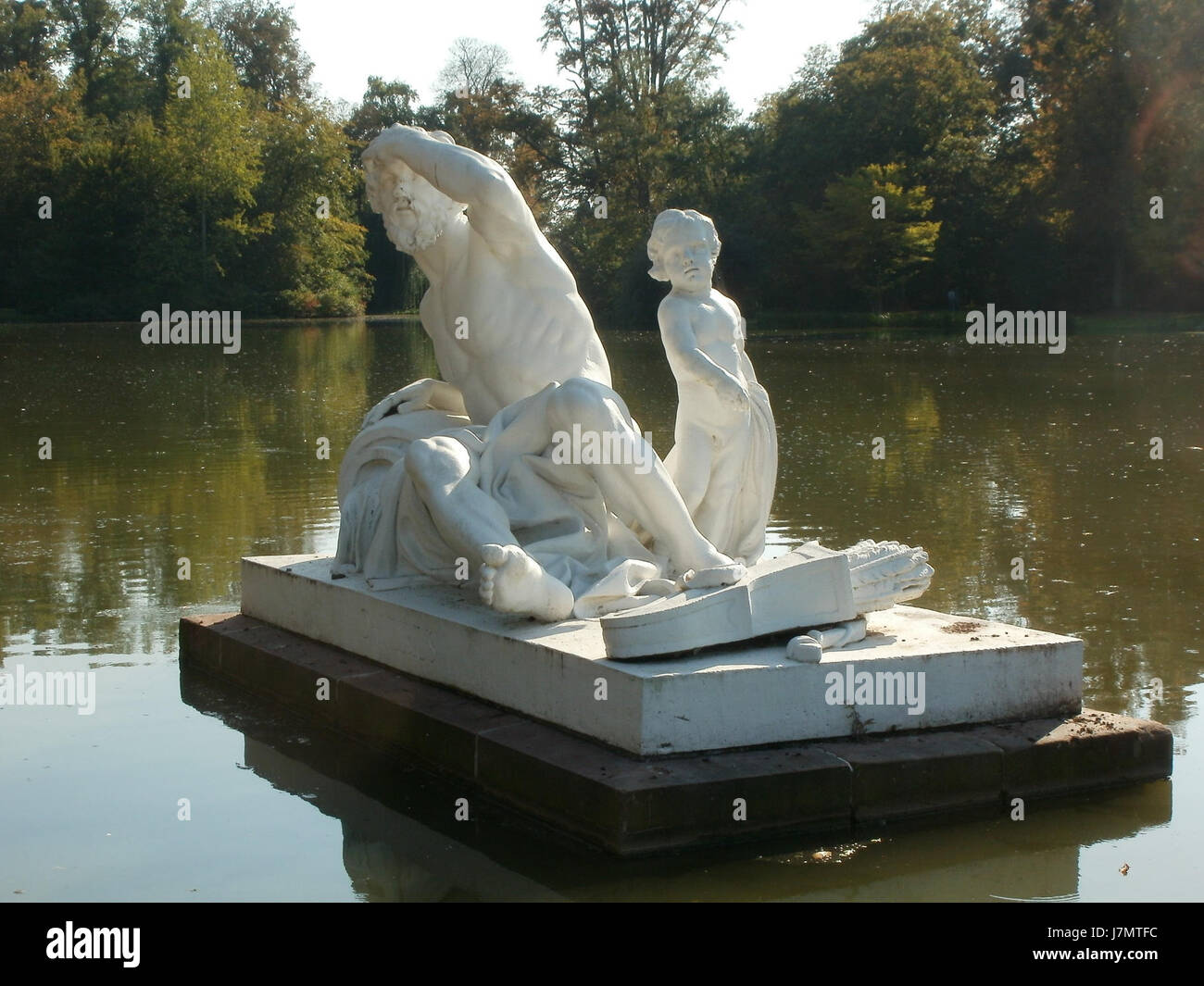 Flussgott 20110925Donau Schwetzingen1 Banque D'Images