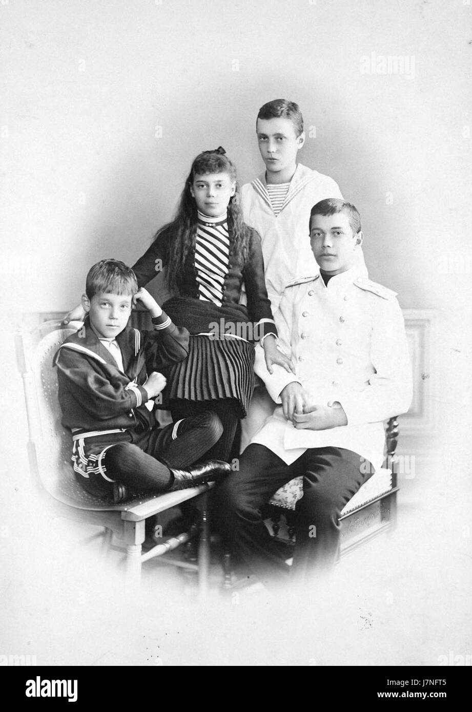 Les enfants d'Alexandre III de Russie Banque D'Images