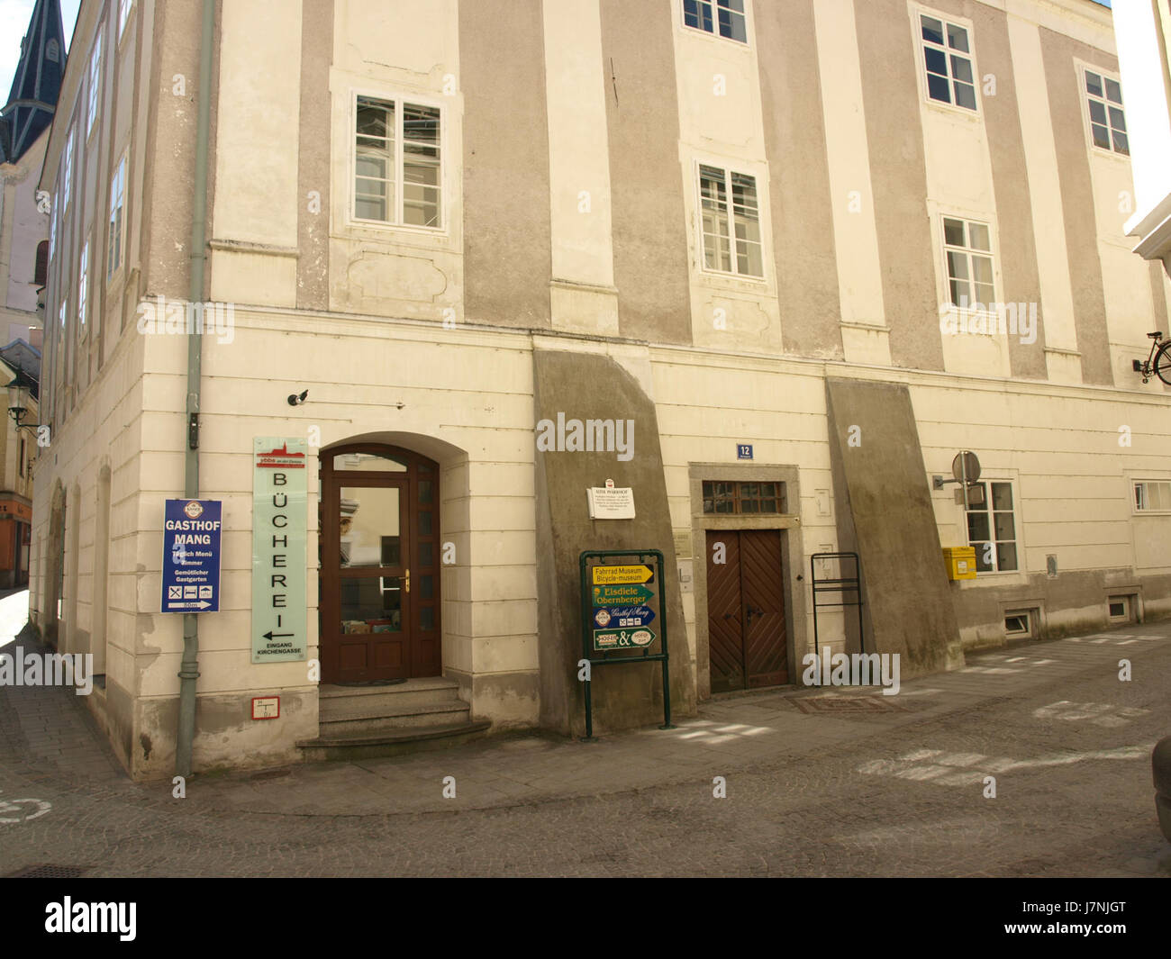 2012.04.28 Ybbs an der Donau ehem. Pfarrhof, ehem. Herrengasse 12 01 Hotel Banque D'Images 2012.04.28 Ybbs an der Donau ehem. Pfarrhof, ehem. Herrengasse 12 01 Hotel Banque D'Images
