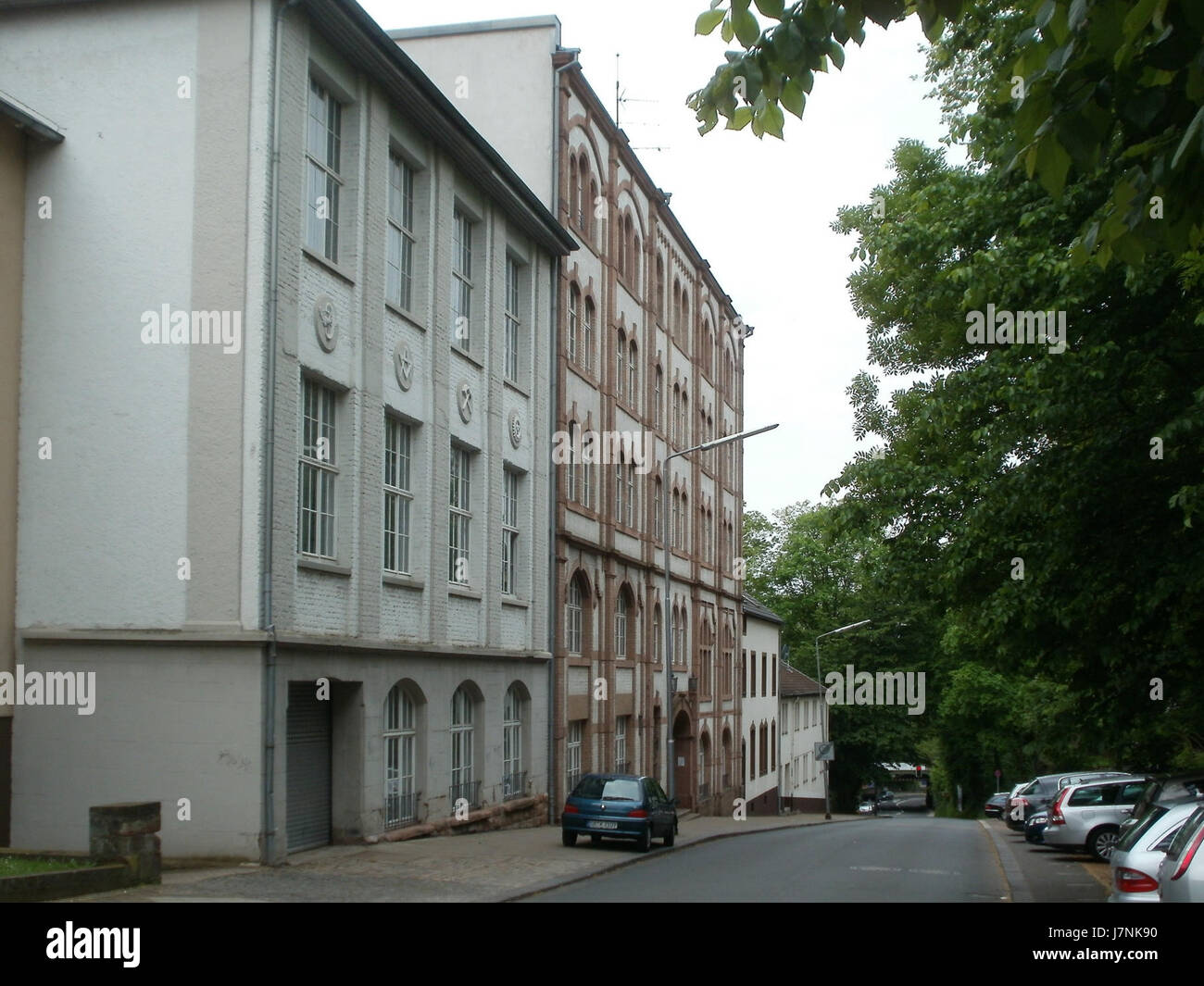 Cette image capture une vue de Homburg, SaarbrÃ¼cken, Allemagne, datée du 18 mai 2012. Il montre le paysage urbain et le développement de la ville dans la région de la Sarre. Banque D'Images