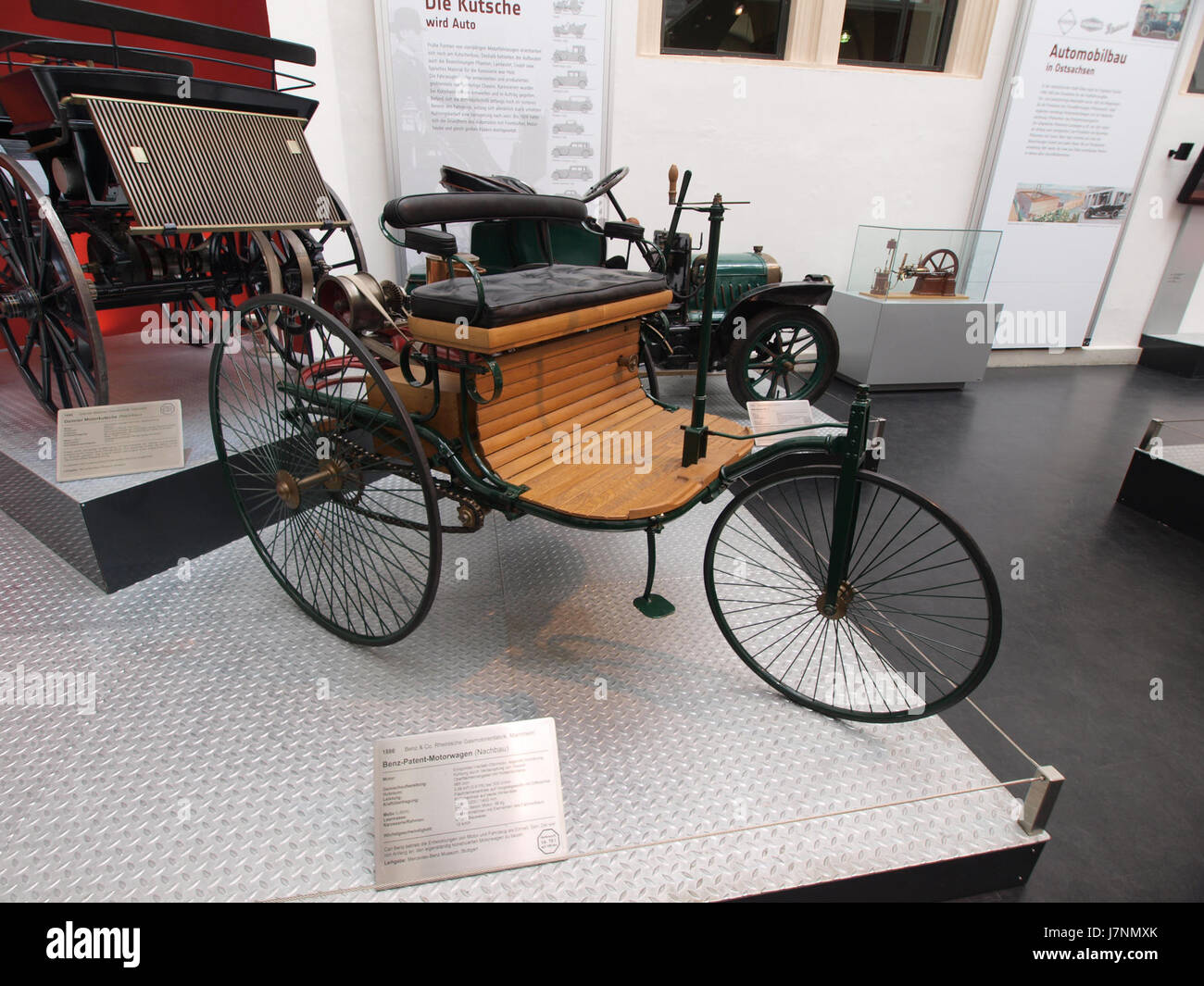 1886 Benz Patent Motorwagen replica Banque D'Images