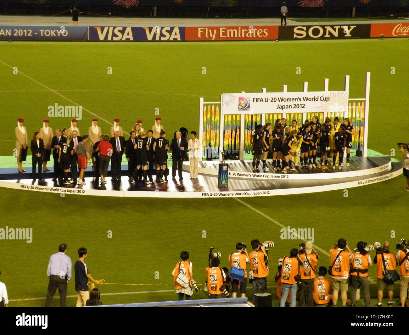 FIFA 2012 U 20 Champions de la Coupe du Monde féminine 04 Banque D'Images