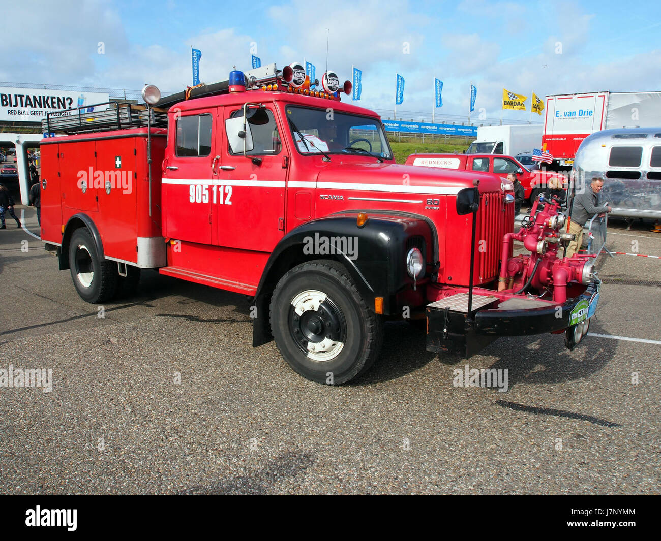 1975 Scania L 80S42 Camion à pic3 Banque D'Images