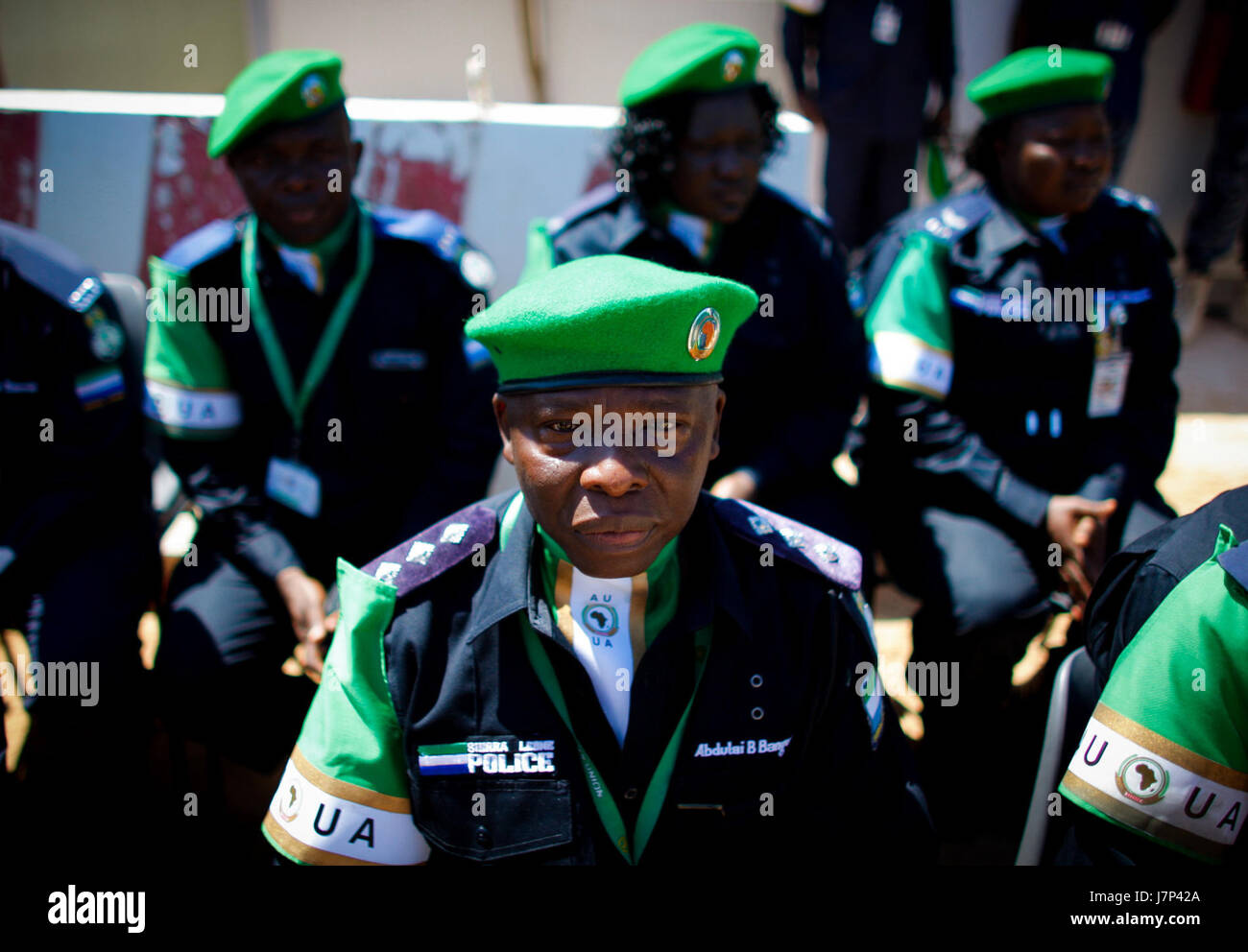 2012 03 15 Police sierra-léonaise d (8570440919) Banque D'Images
