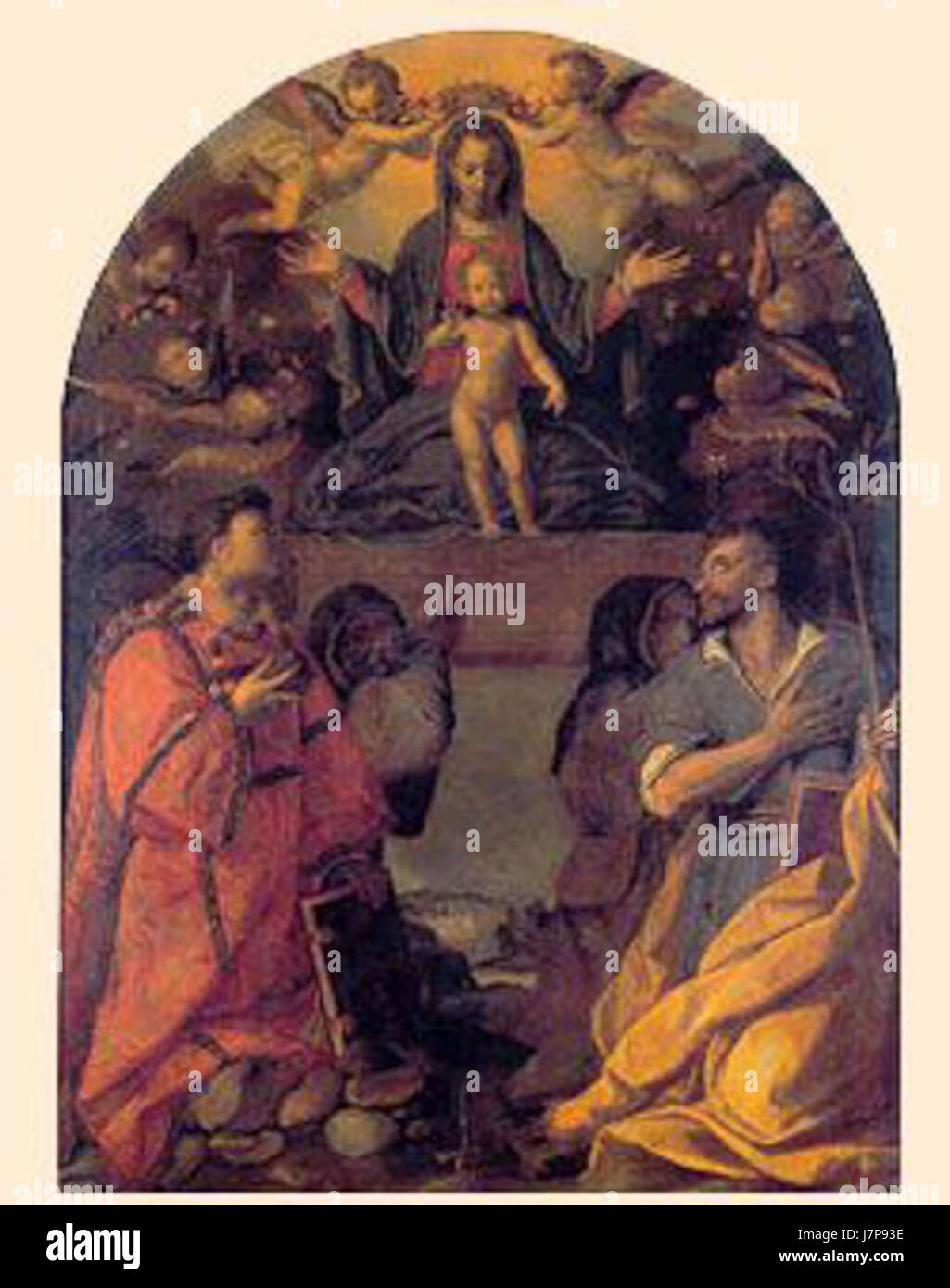 Alessandro Allori Madonna dell'Itria, Museo Regionale Messine Banque D'Images