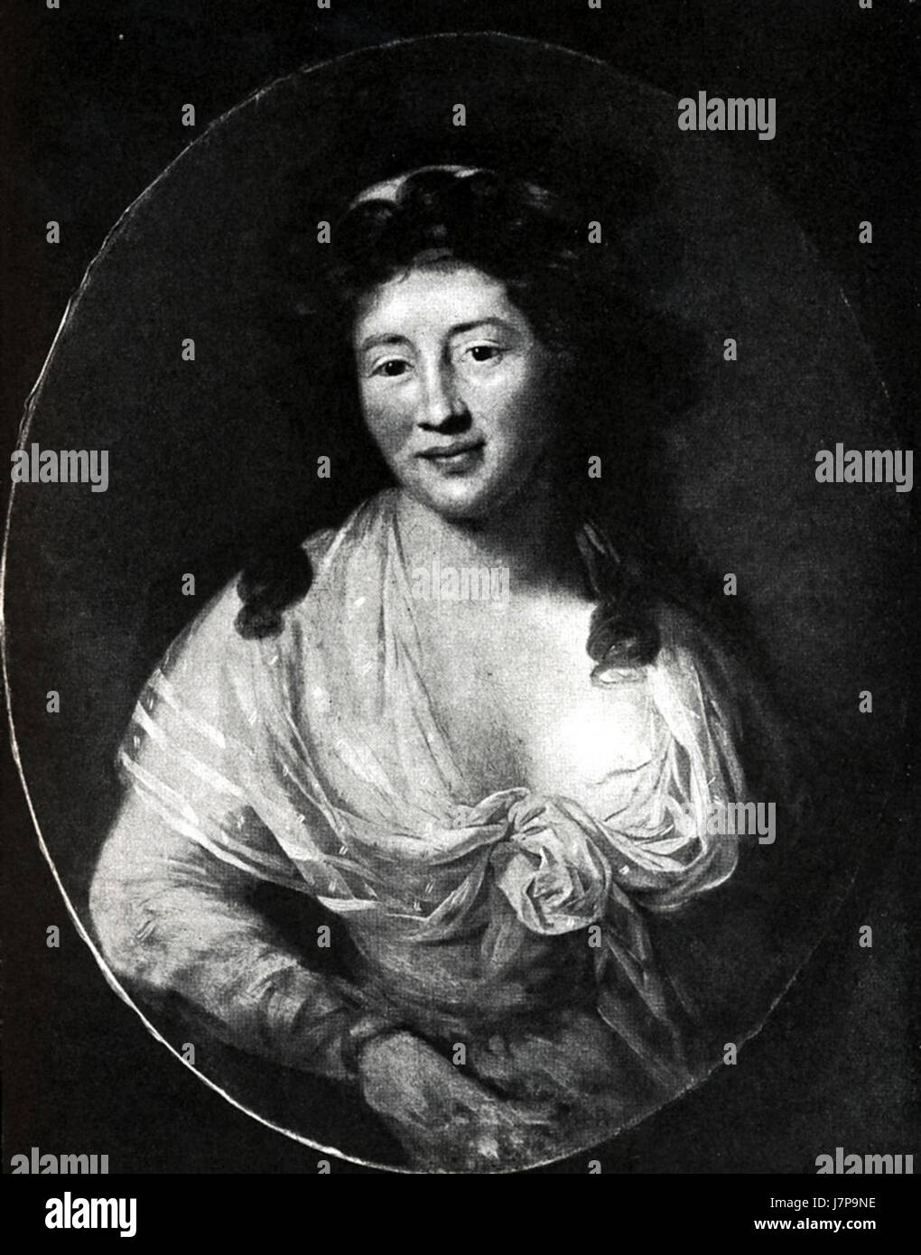 Anton Graff, portraitiste suisse renommé, a capturé Dorothea Stock dans un portrait remarquable du XVIIIe siècle. Ses œuvres sont reconnues pour leur rendu précis et la profondeur psychologique de ses sujets. Banque D'Images