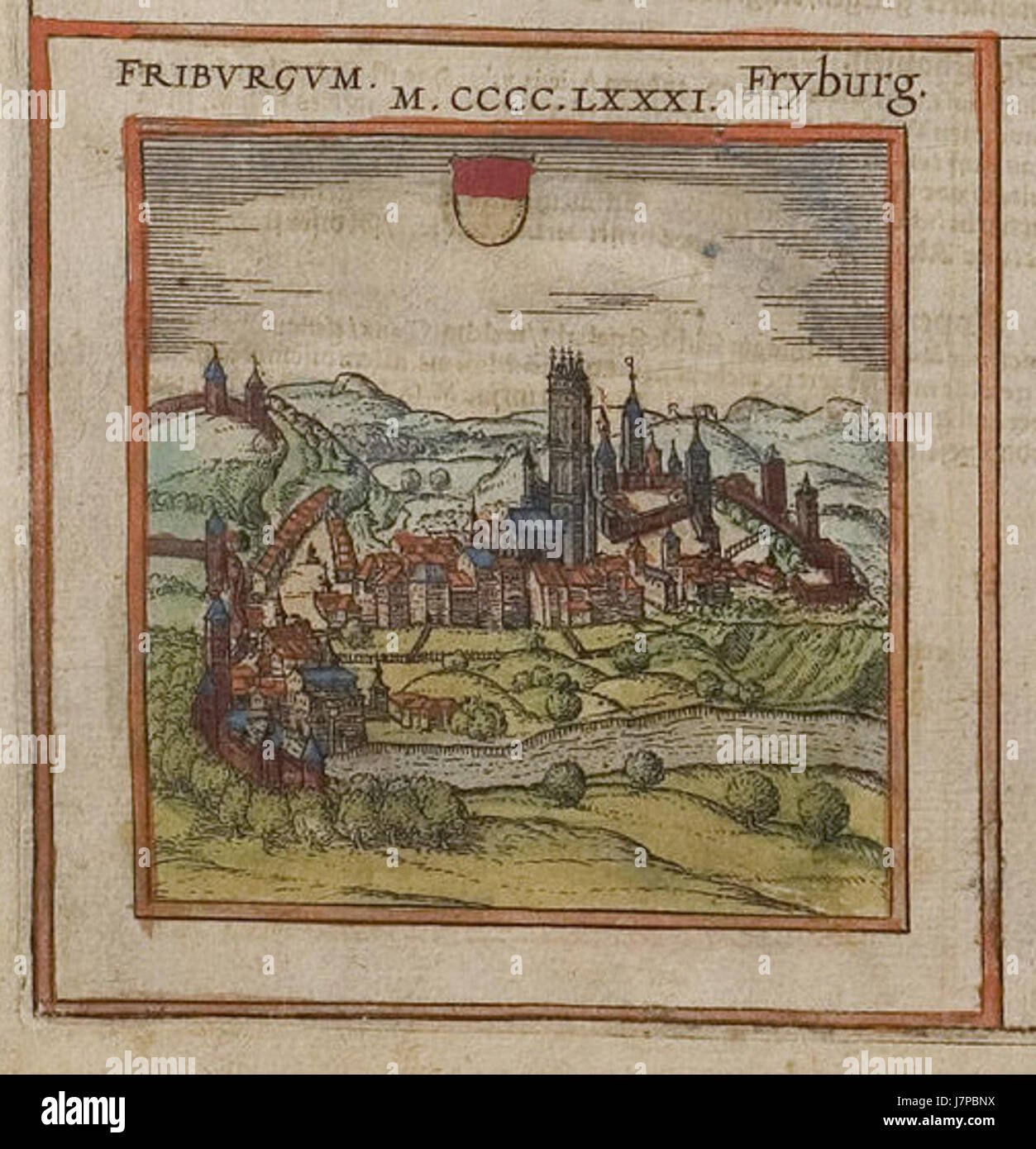 Braun Dreizehn Orte Fribourg UBHD Banque D'Images