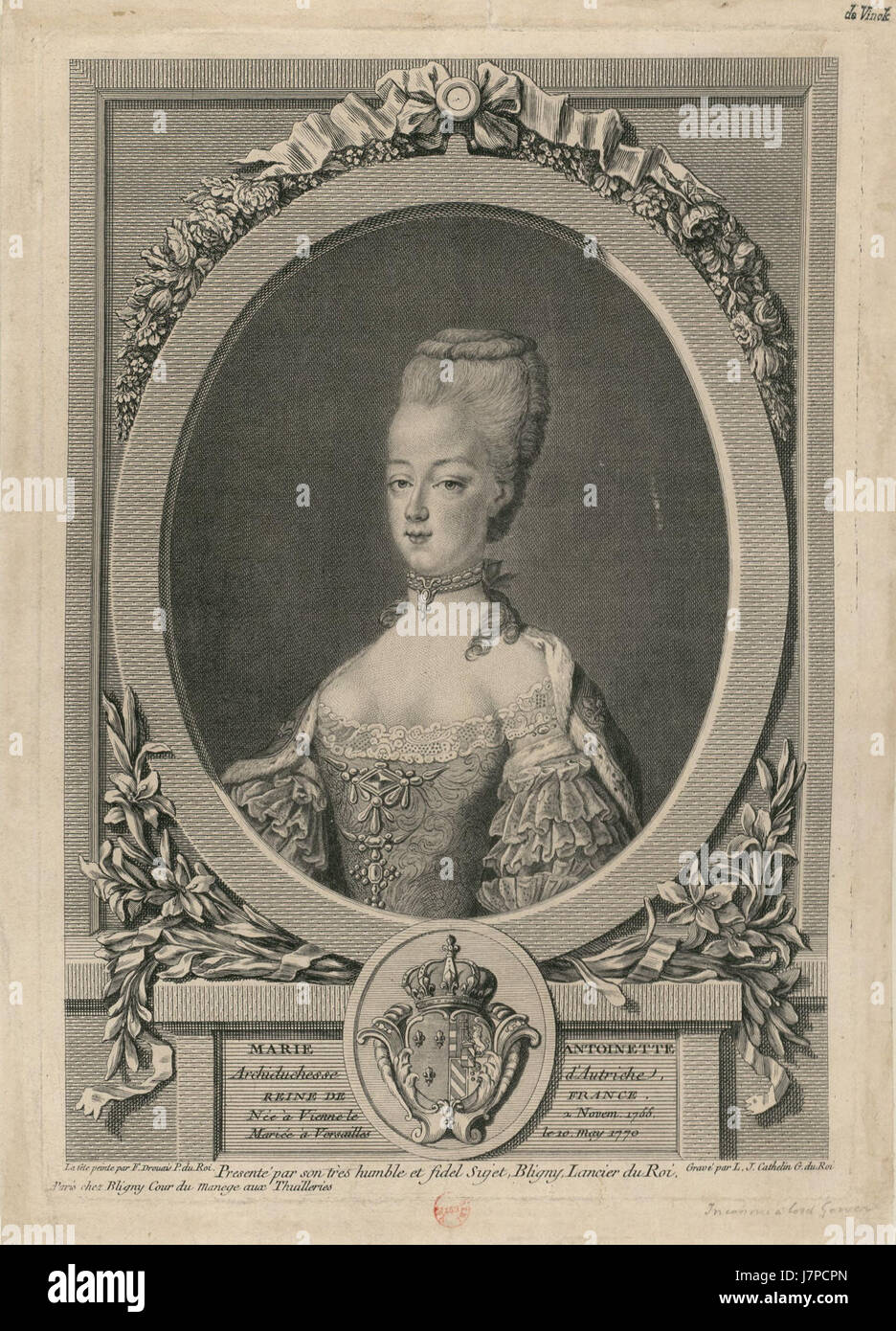 Cathelin Marie Antoinette Banque D'Images