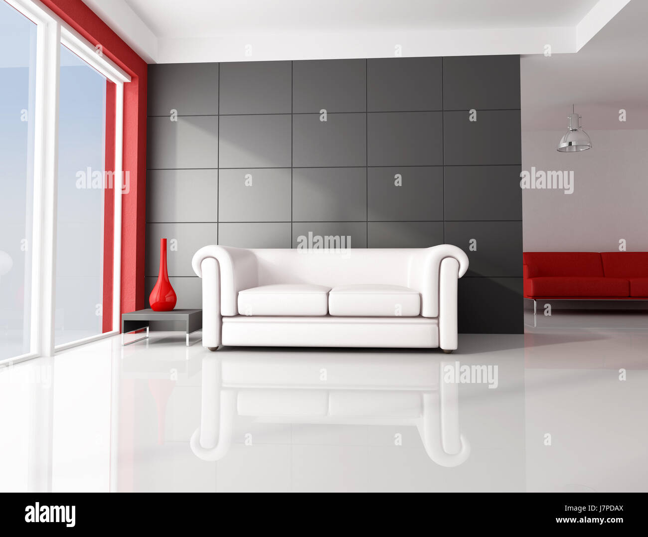 Chambre mobilier minimaliste de l'intérieur salon salon moderne mobilier accueil Banque D'Images