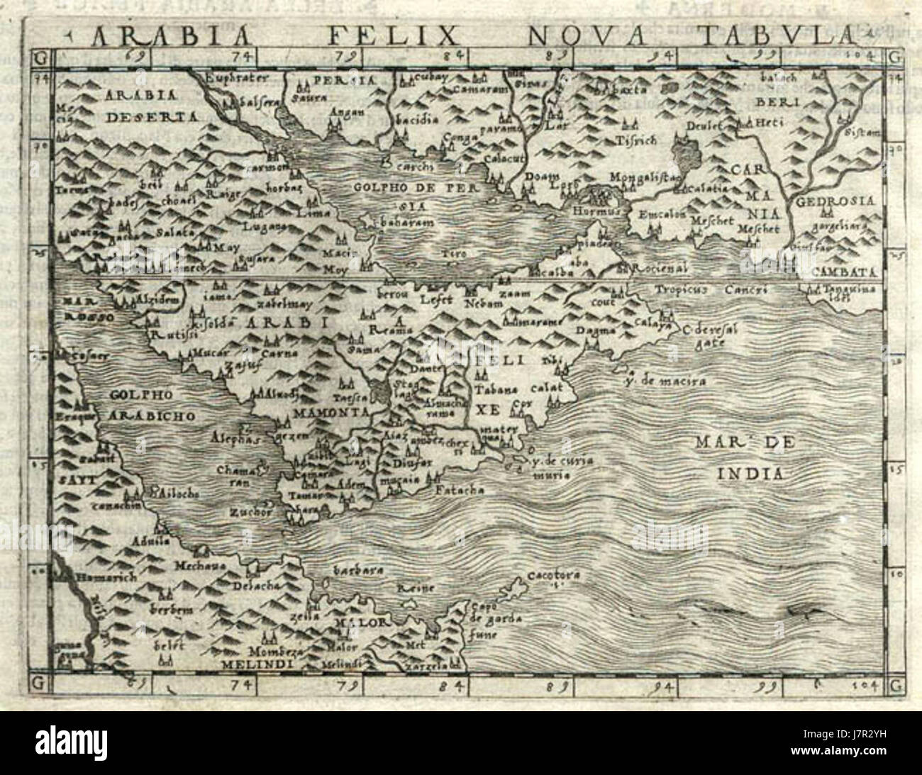 « Arabia Felix Nova Tabula » fait référence à une carte ou représentation ancienne de la région connue sous le nom d'Arabia Felix, située dans le sud de la péninsule arabique, illustrant sa géographie et ses caractéristiques. Banque D'Images