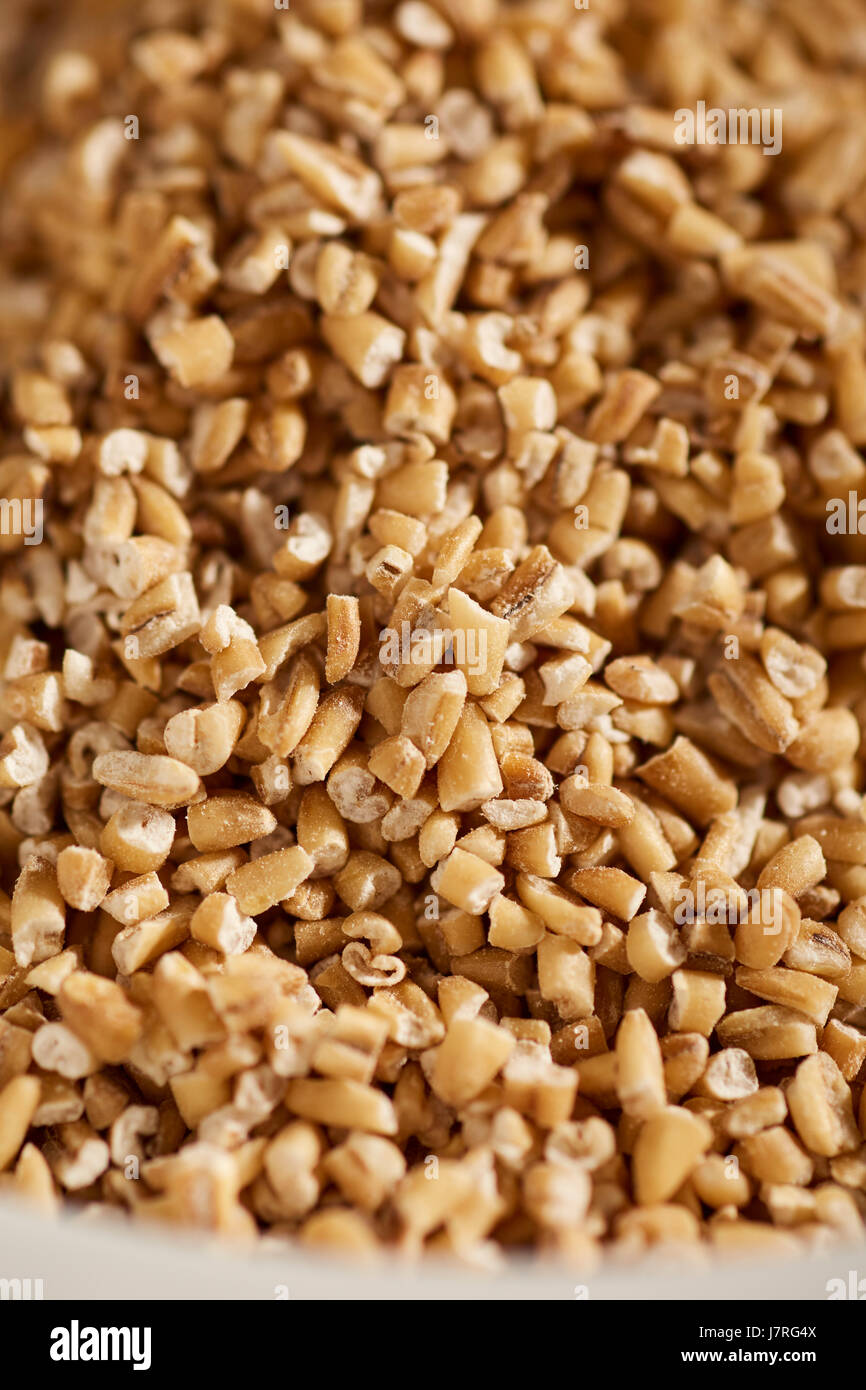 L'avoine d'épingle non cuits, aussi appelée coupe de l'acier de l'avoine Banque D'Images