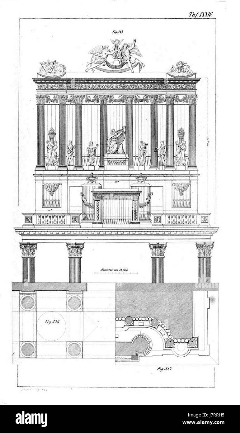 L'Atlas Orgelbaukunst Tafel 034 est une plaque détaillée d'un atlas axé sur l'art de la construction d'orgues, mettant en valeur l'artisanat et la conception des orgues dans le contexte historique de la construction d'orgues. Banque D'Images