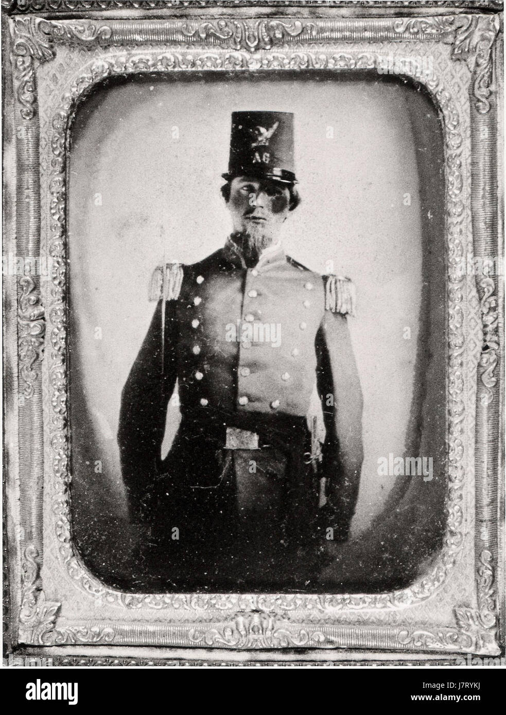 Dandridge McRae, en uniforme de la milice d'avant-guerre Banque D'Images