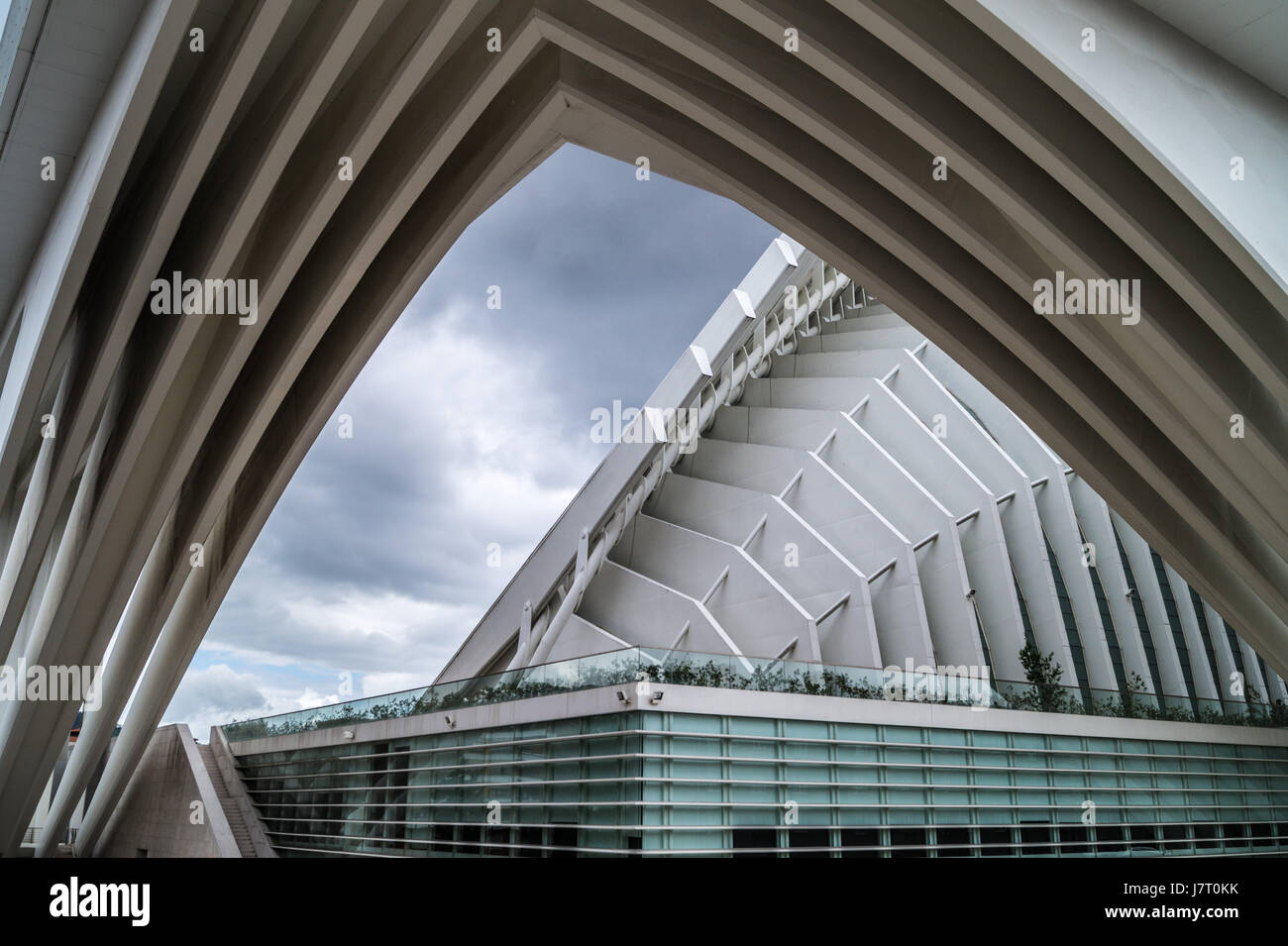 Palacio de Exposiciones y Congresos ((Exhibition Centre) par Santiago Calatrava, 2011, Banque D'Images