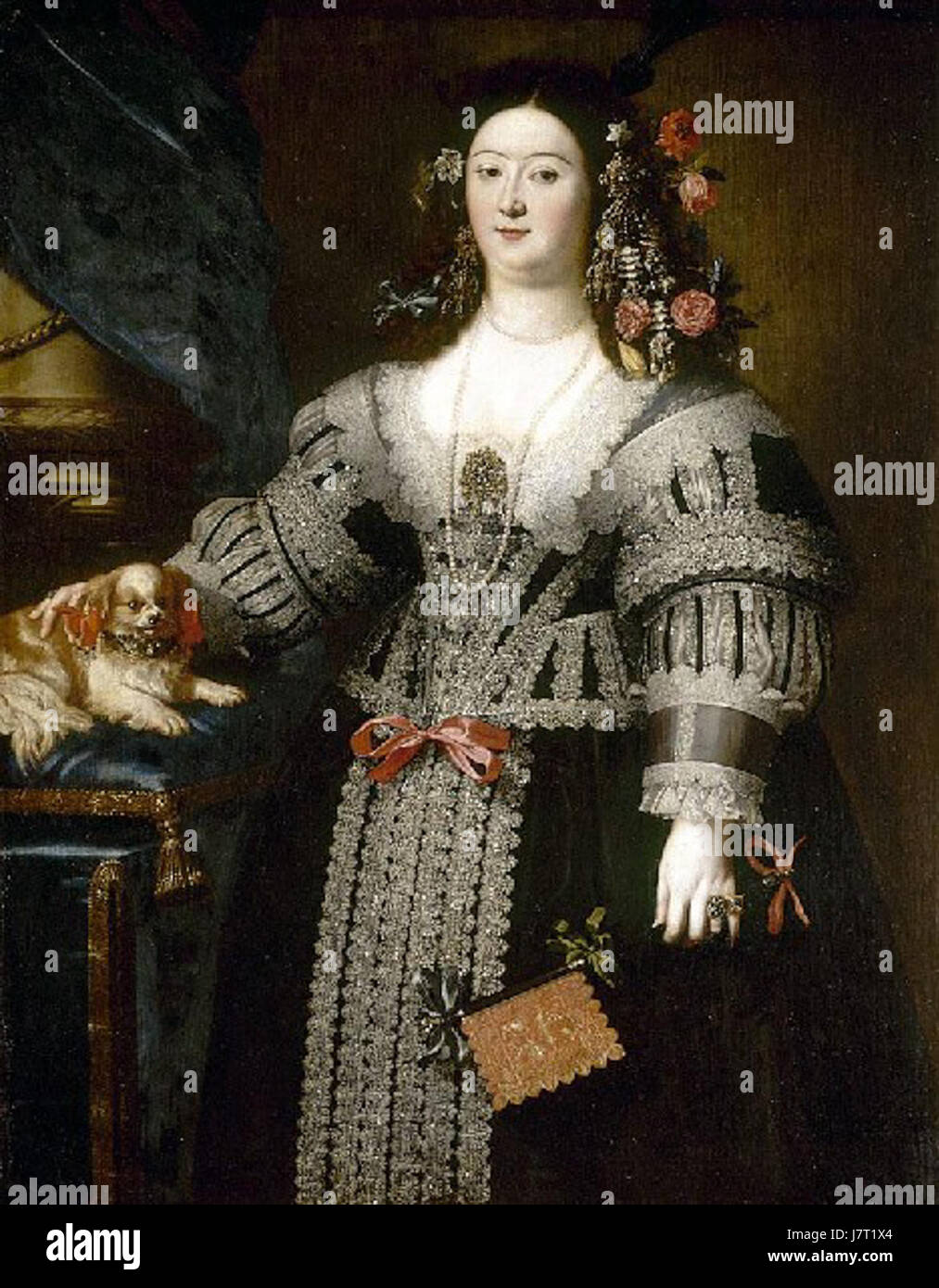 Cette œuvre de Gerolamo Forabosco est une œuvre d'art du XVIIe siècle. L'artiste italien est connu pour ses portraits et ses sujets religieux, avec des œuvres reflétant les styles de l'art baroque. Banque D'Images