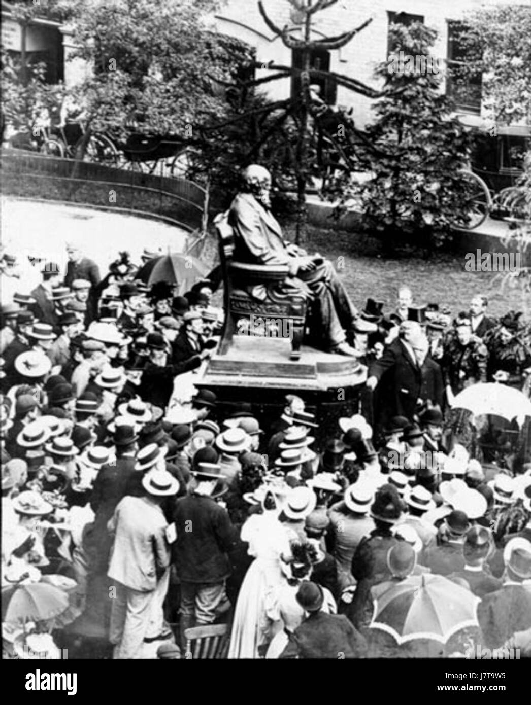 Statue de Darwin Banque D'Images