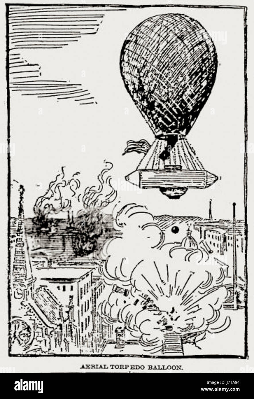 Ballon 1896 torpille aérienne Photo Stock - Alamy