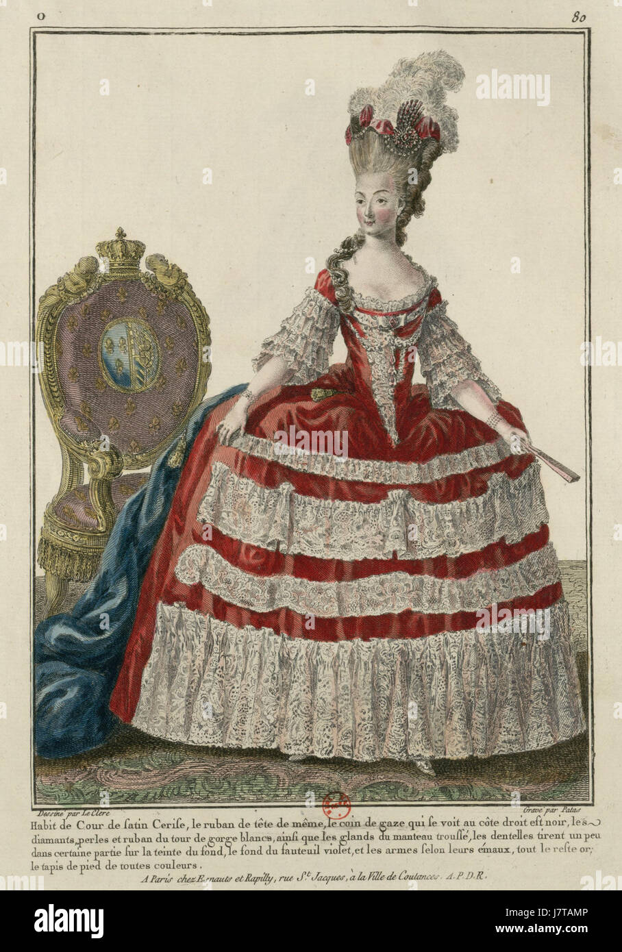 Portrait de Marie Antoinette Patas Banque D'Images