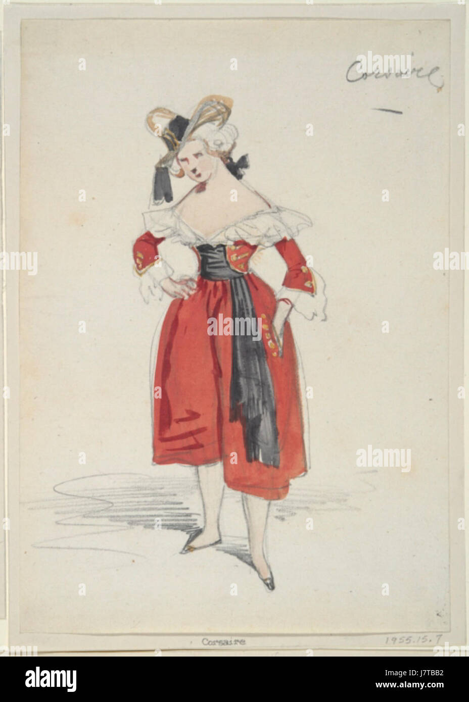 Corsaire par Paul Gavarni Banque D'Images