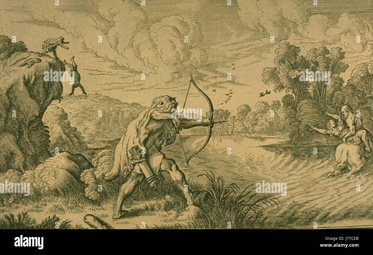 Deianira Nessus Hercules Bauer Banque D'Images