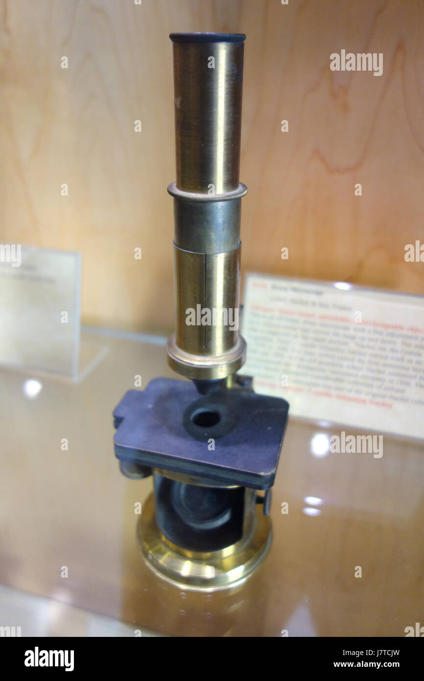 Vers 1843, le tambour, microscope Nachet & Fils, France collection Golub de  microscopes anciens DSC04785 Photo Stock - Alamy