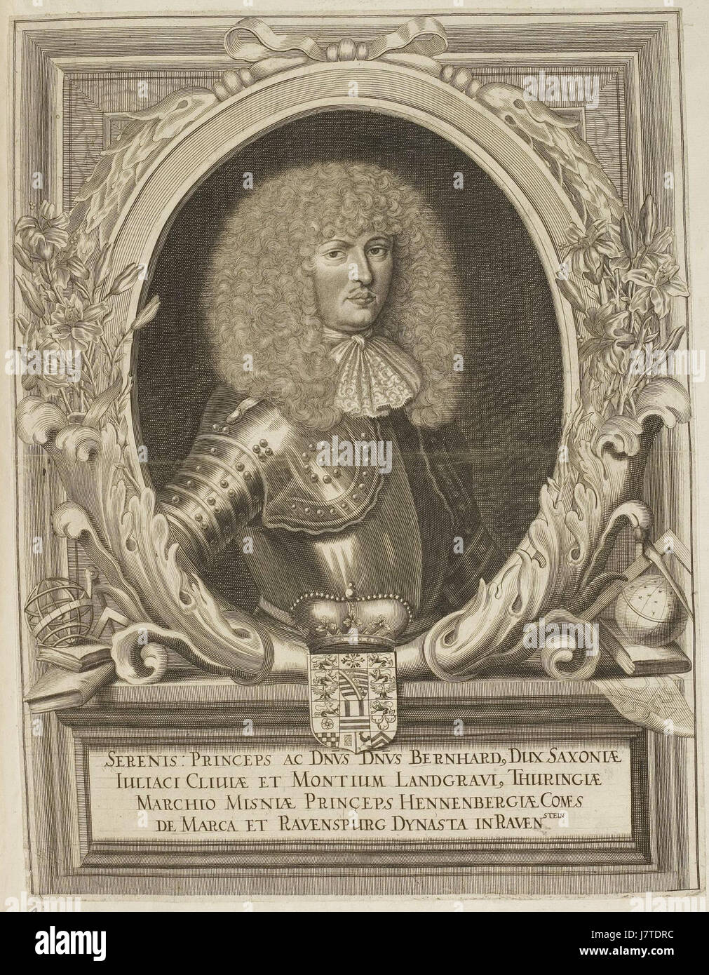 Gravure de portrait de la série Arolsen Klebeband, représentant une figure historique. L'image est dans le domaine public en raison de son âge, sans attribution requise. Banque D'Images